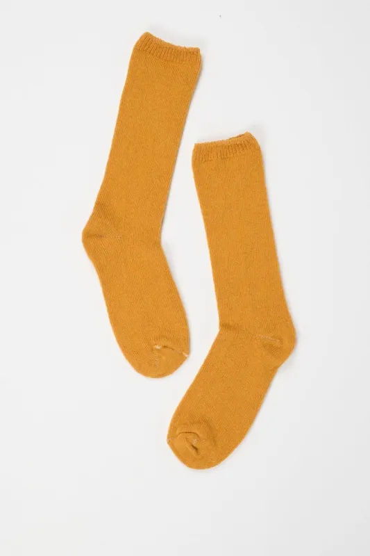 Solid Crew Socks in Squash sold by Jamie Haller