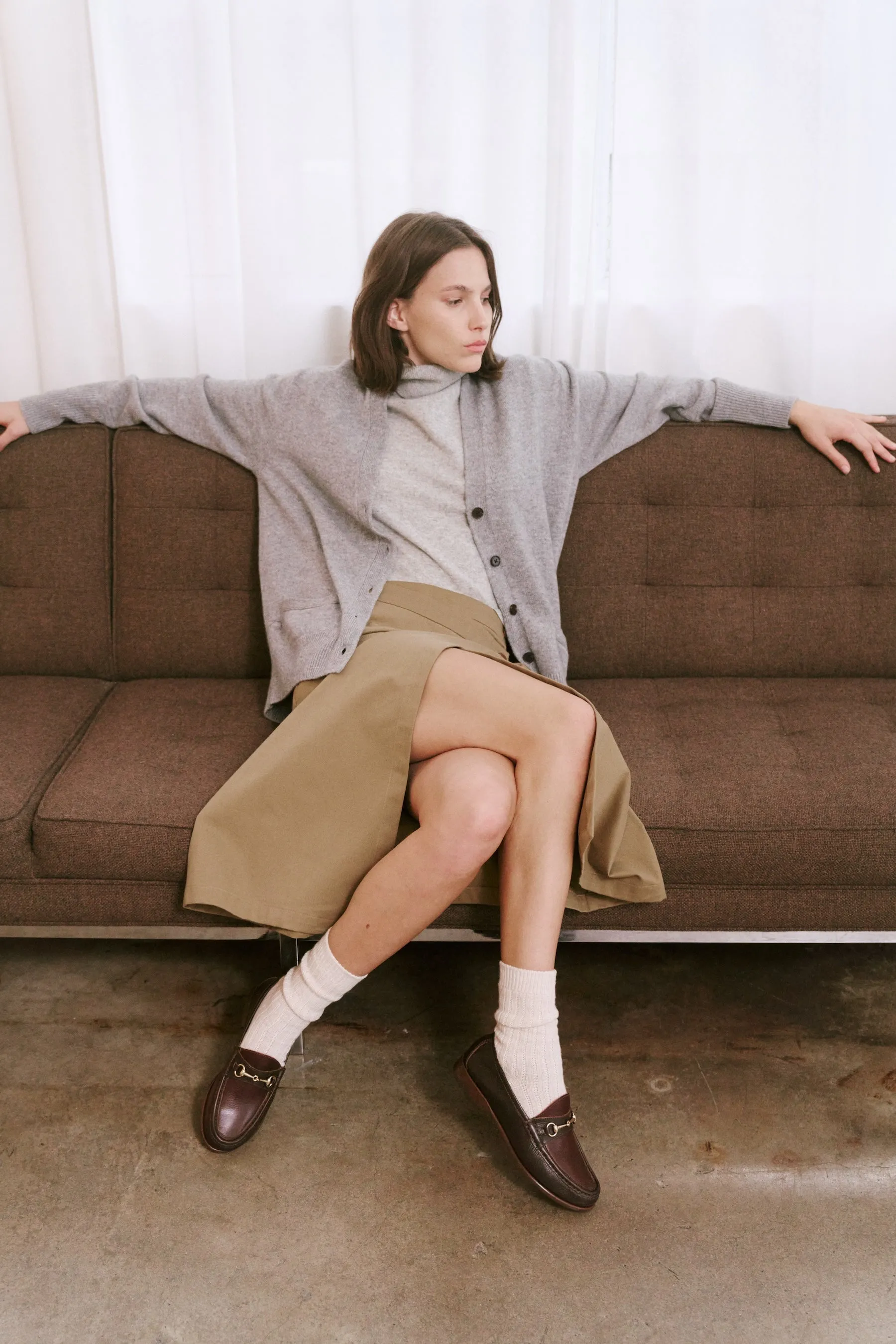 Ribbed Crew Socks in Cream sold by Jamie Haller product image thumbnail 2