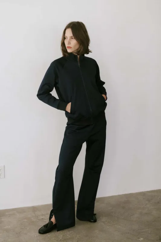 The Track Snap Pant in Deep Navy sold by Jamie Haller