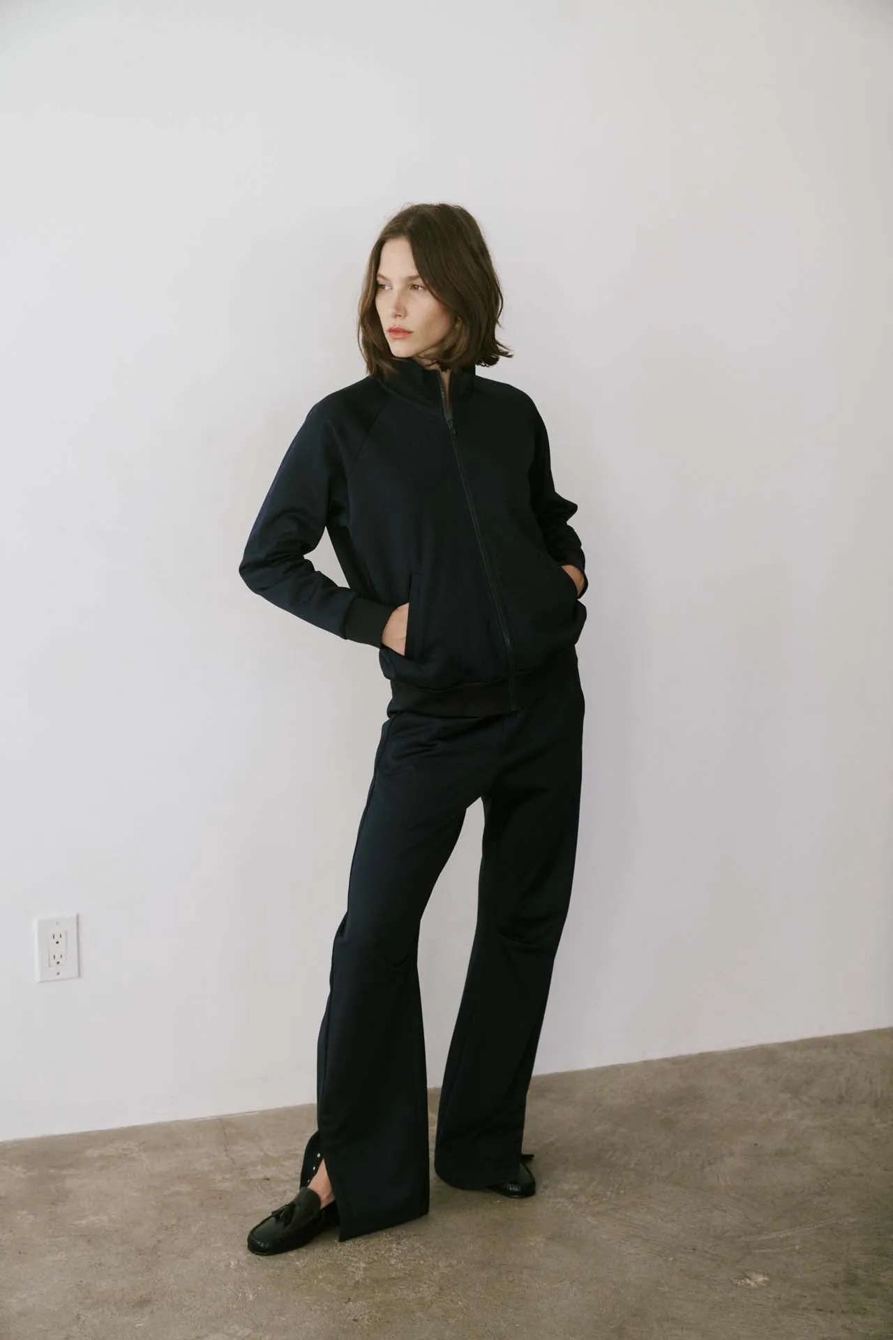 The Track Jacket in Deep Navy sold by Jamie Haller product image thumbnail 4