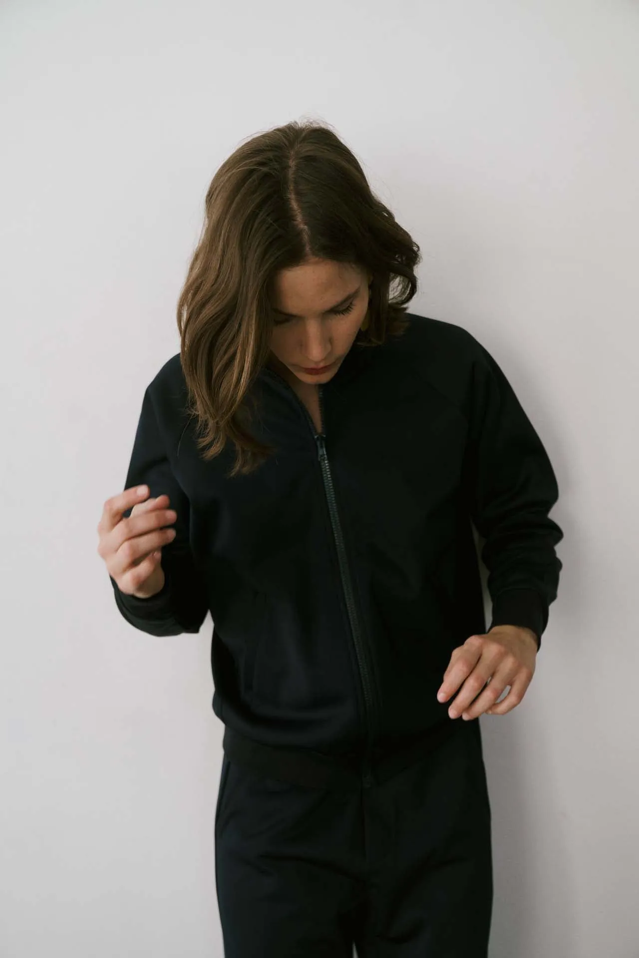 The Track Jacket in Deep Navy sold by Jamie Haller product image thumbnail 2