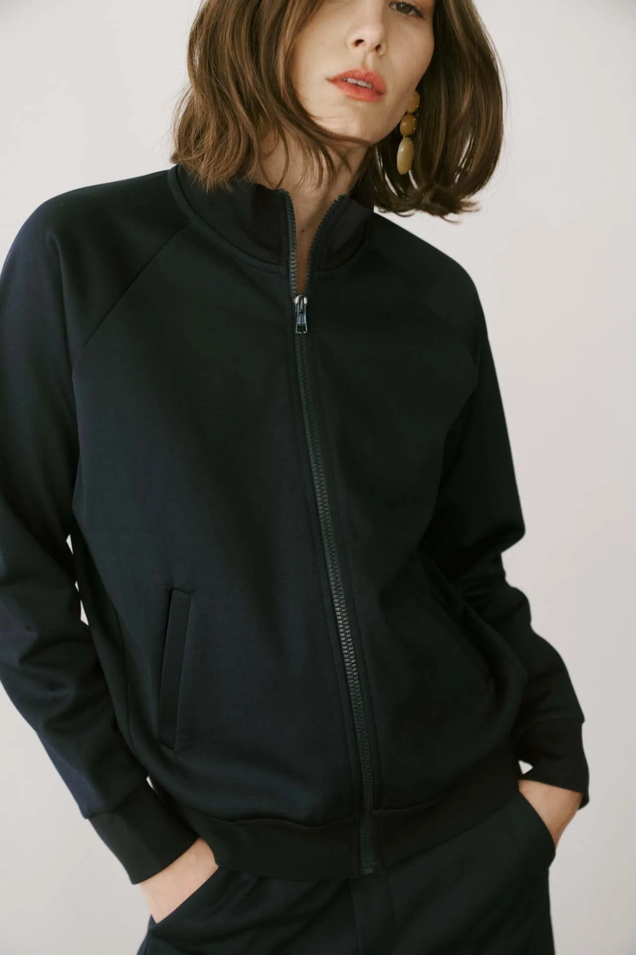 The Track Jacket in Deep Navy sold by Jamie Haller