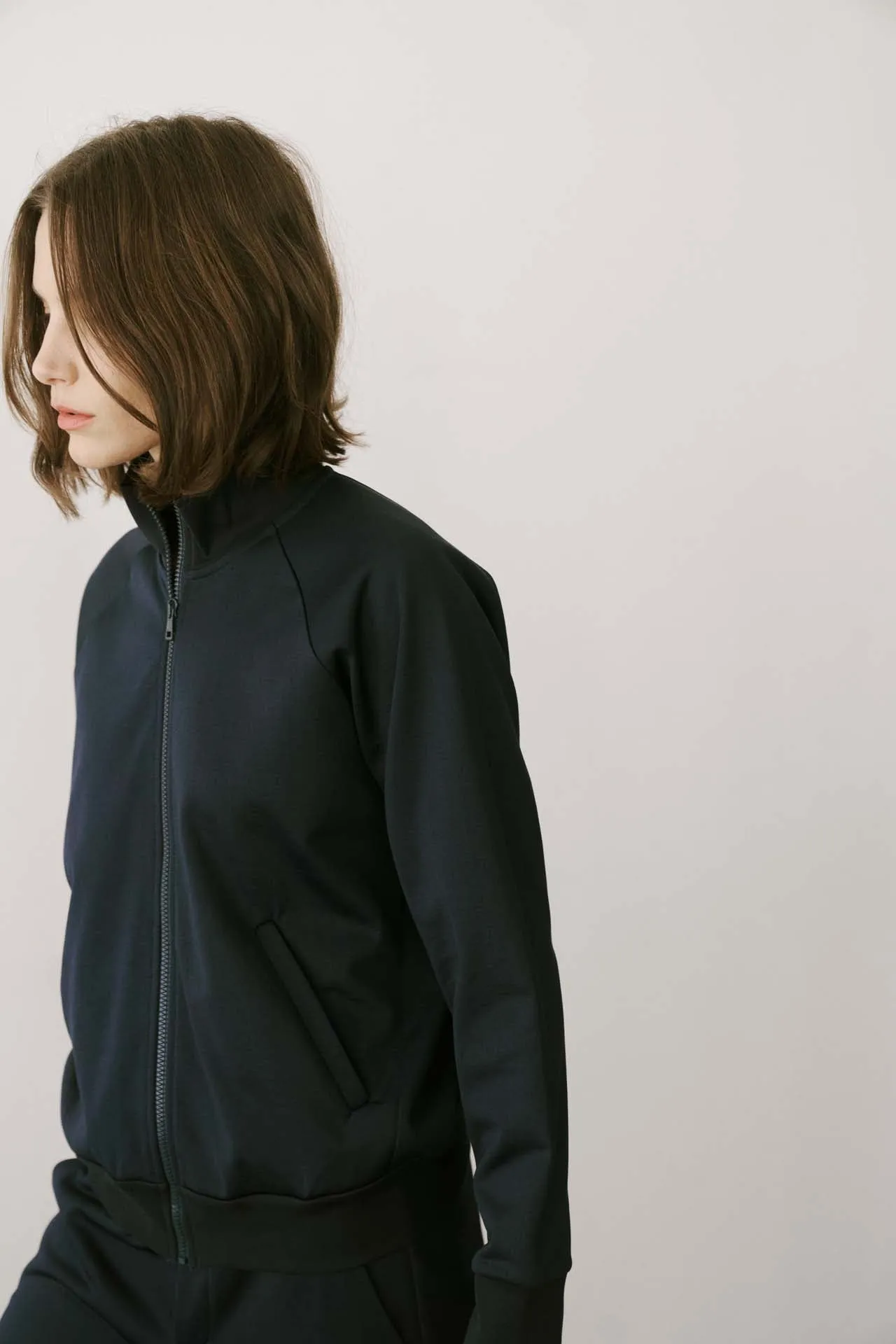 The Track Jacket in Deep Navy sold by Jamie Haller product image thumbnail 3