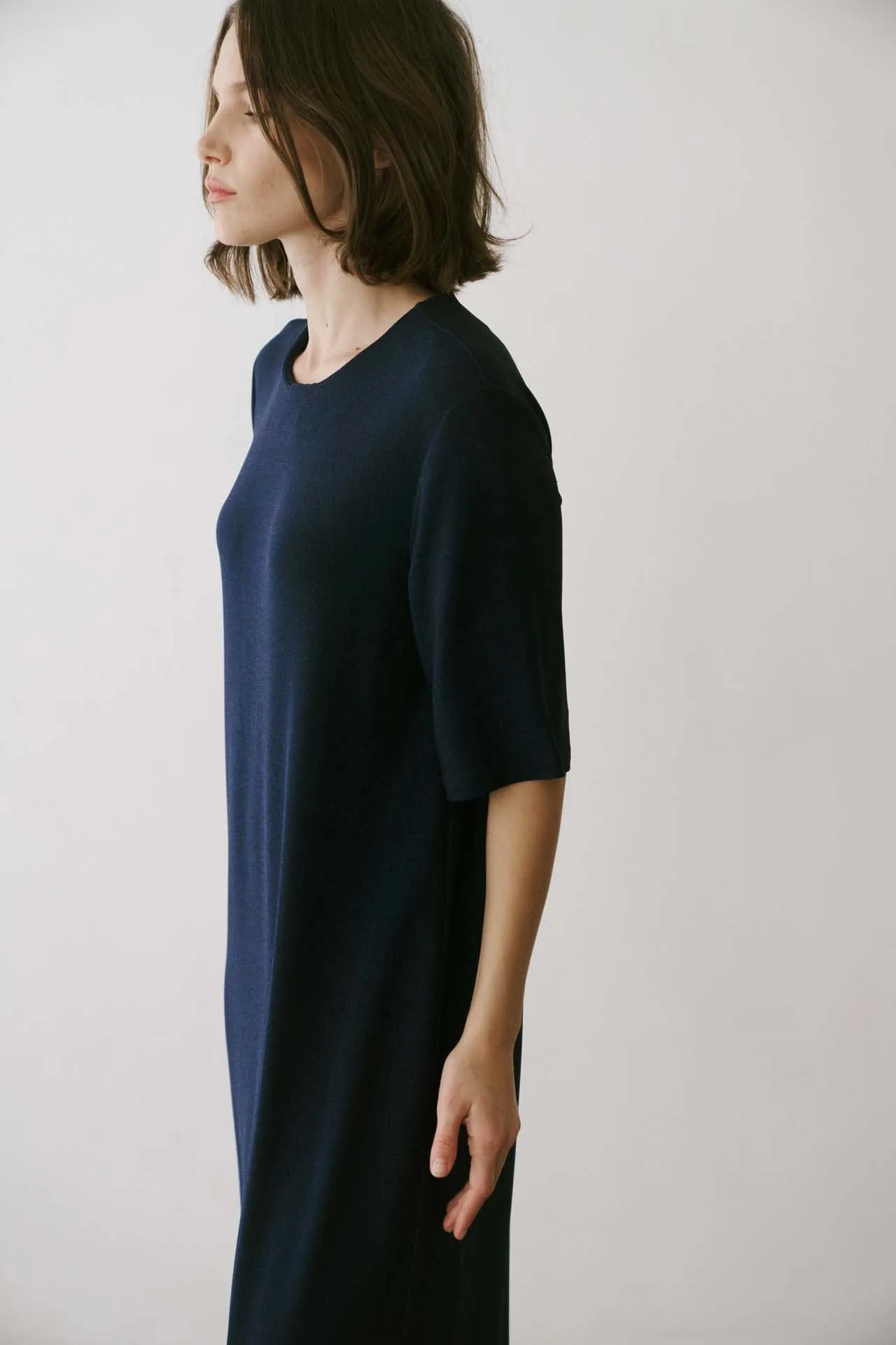 The Goddess Dress in Blue Lame sold by Jamie Haller product image thumbnail 5
