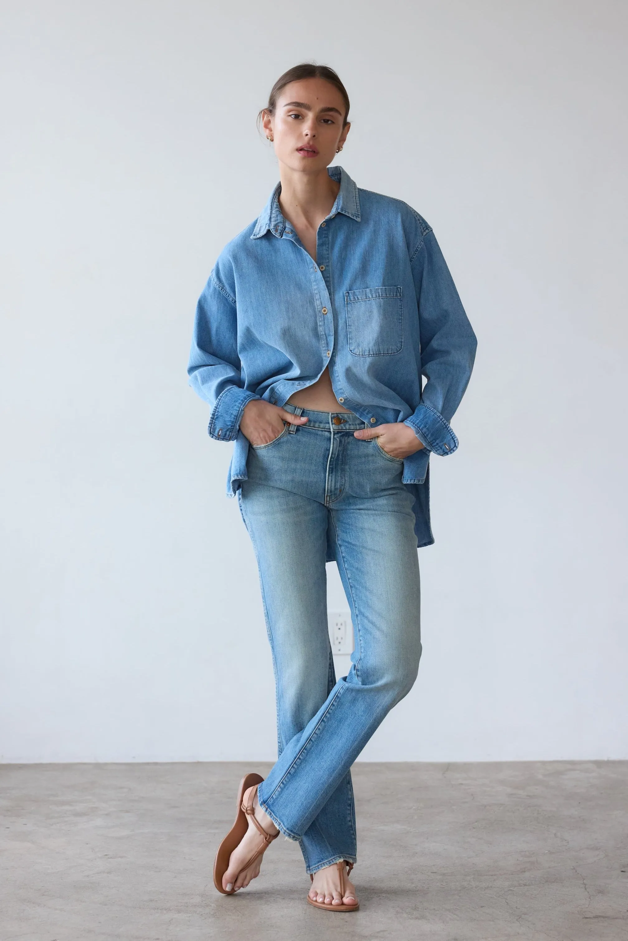 The Freddie Jean in Worn Indigo sold by Jamie Haller product image thumbnail 2