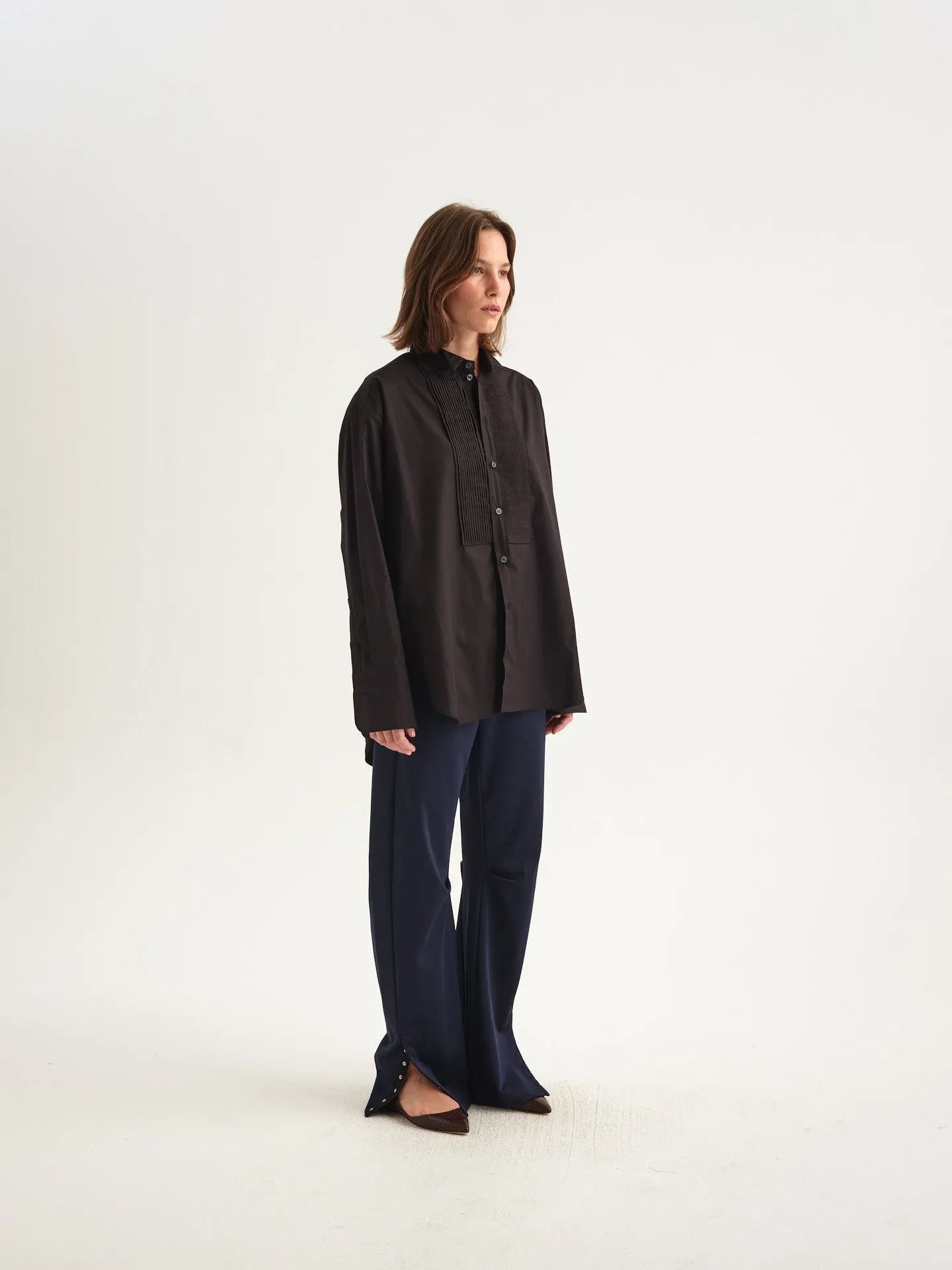 The Tuck Shirt in Black sold by Jamie Haller product image thumbnail 5