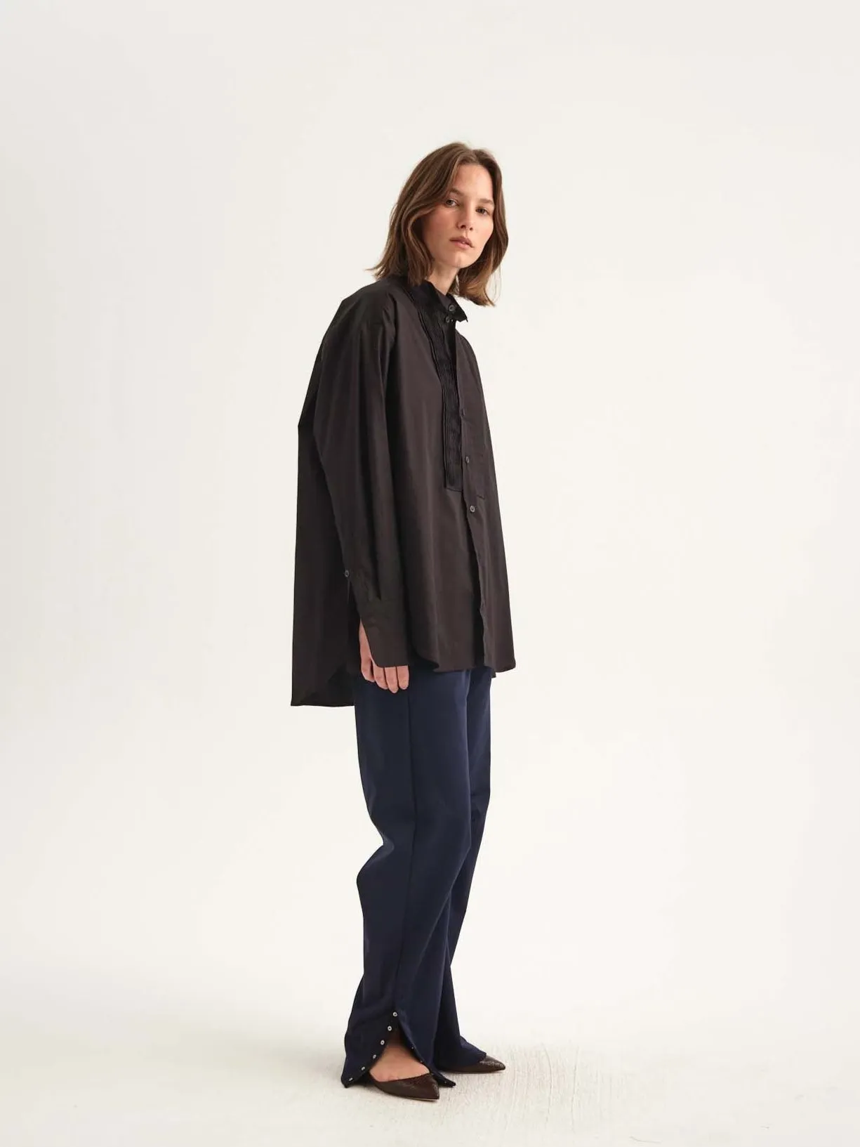 The Tuck Shirt in Black sold by Jamie Haller product image thumbnail 2
