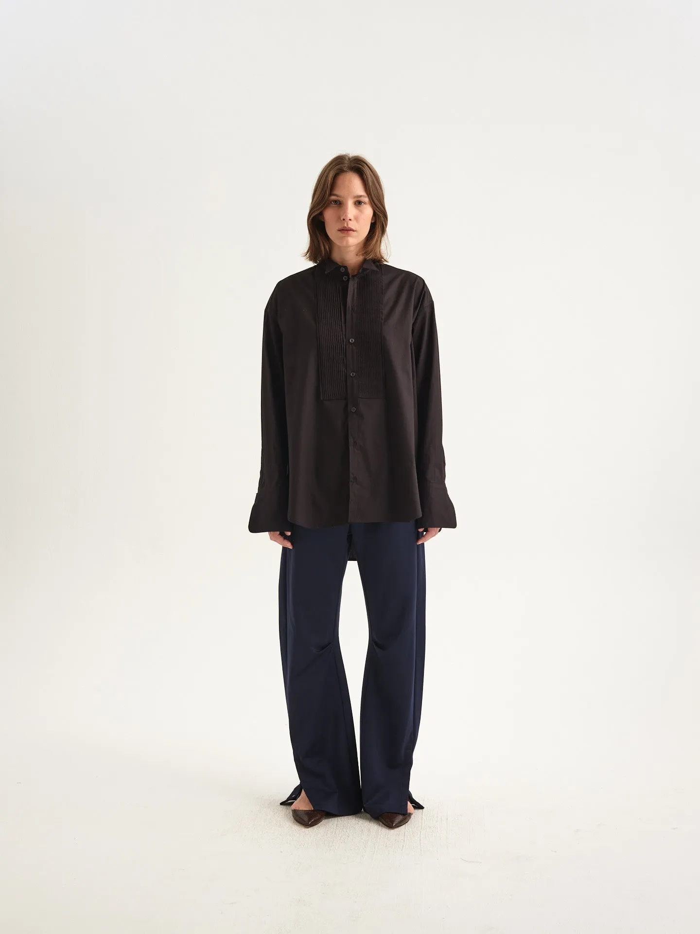 The Tuck Shirt in Black sold by Jamie Haller product image thumbnail 4