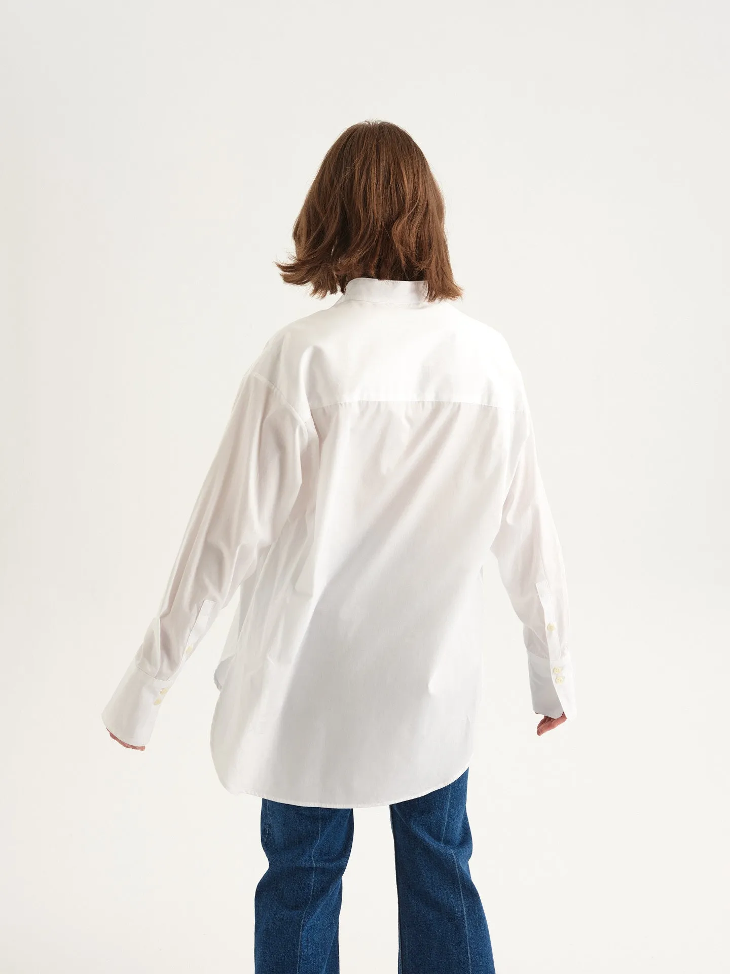 The Tuck Shirt in White sold by Jamie Haller product image thumbnail 3