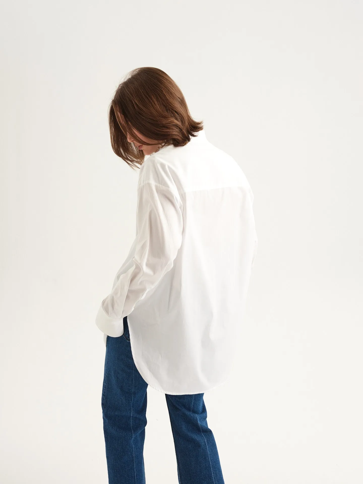 The Tuck Shirt in White sold by Jamie Haller product image thumbnail 5