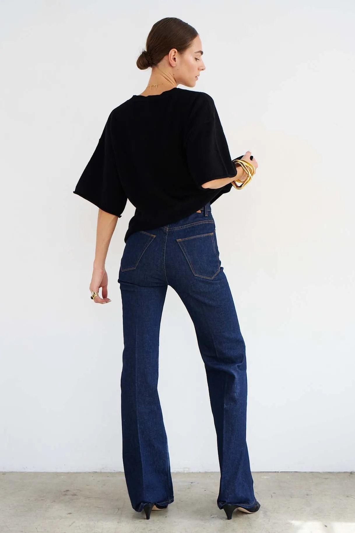 The Cashmere Tee in Black sold by Jamie Haller product image thumbnail 5
