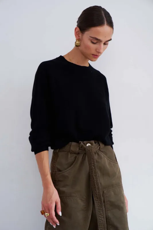 The Cashmere Crew in Black made by Jamie Haller