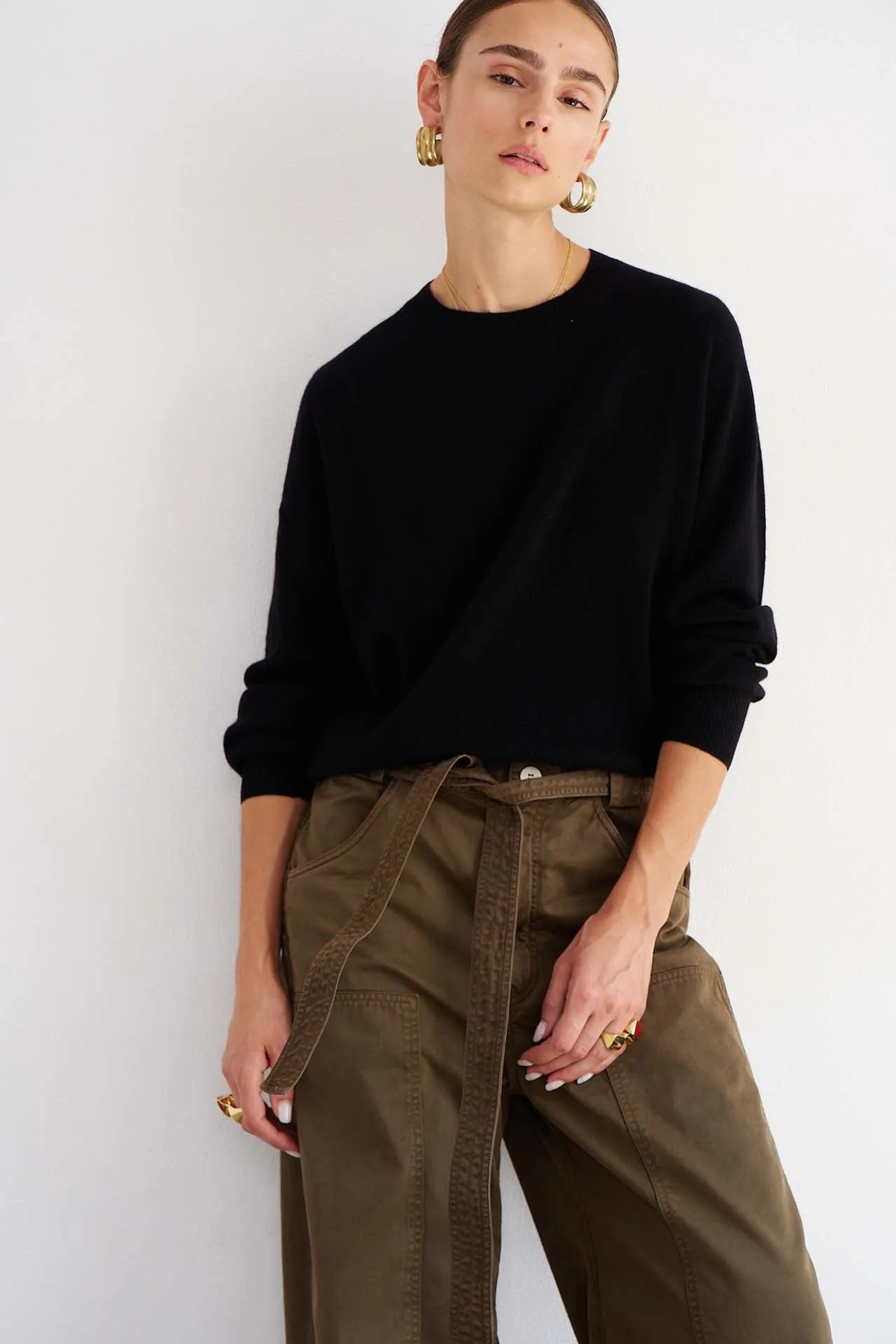 The Cashmere Crew in Black sold by Jamie Haller product image thumbnail 2