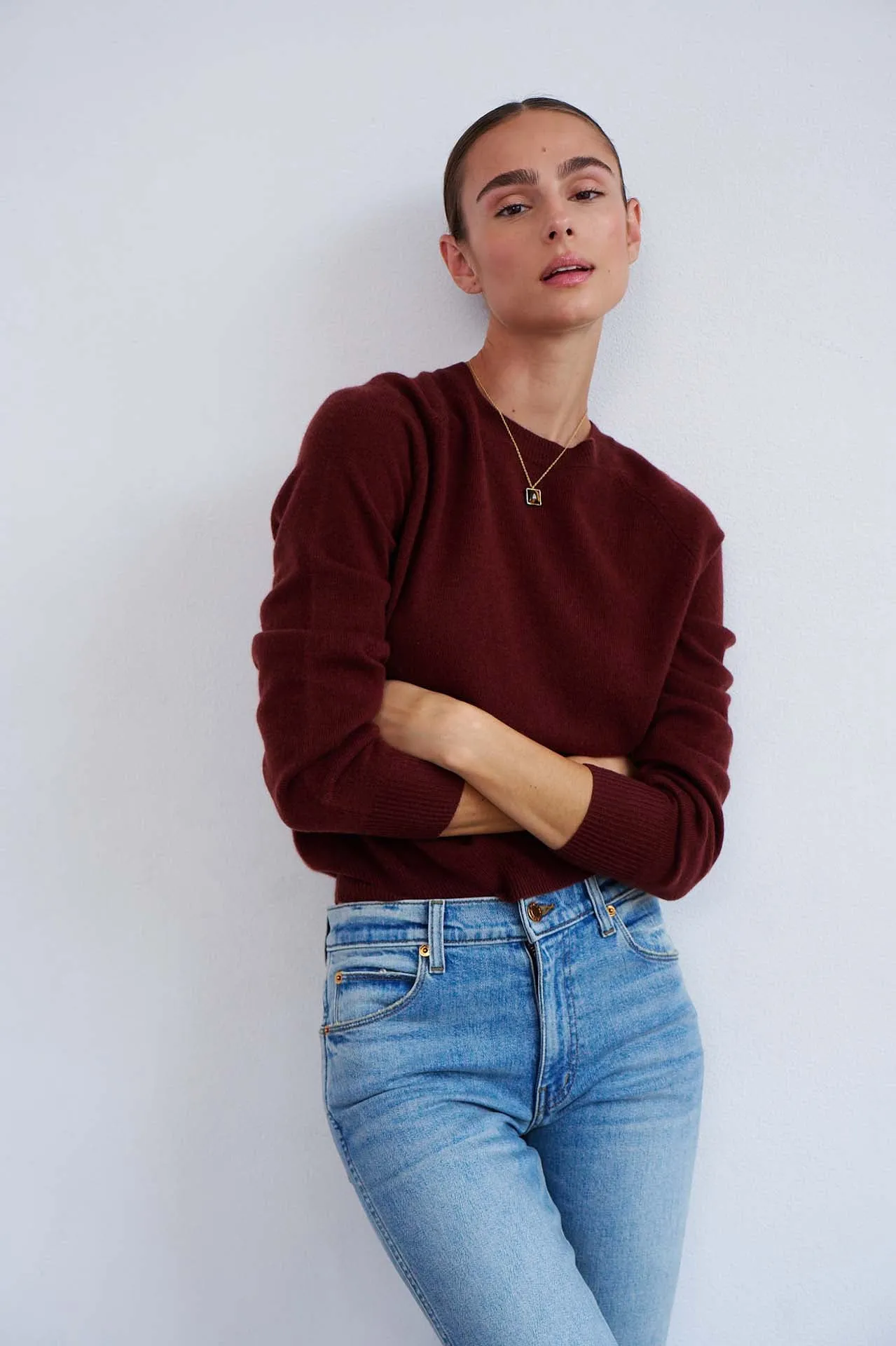 The Cashmere Crew in Raisin sold by Jamie Haller product image thumbnail 4