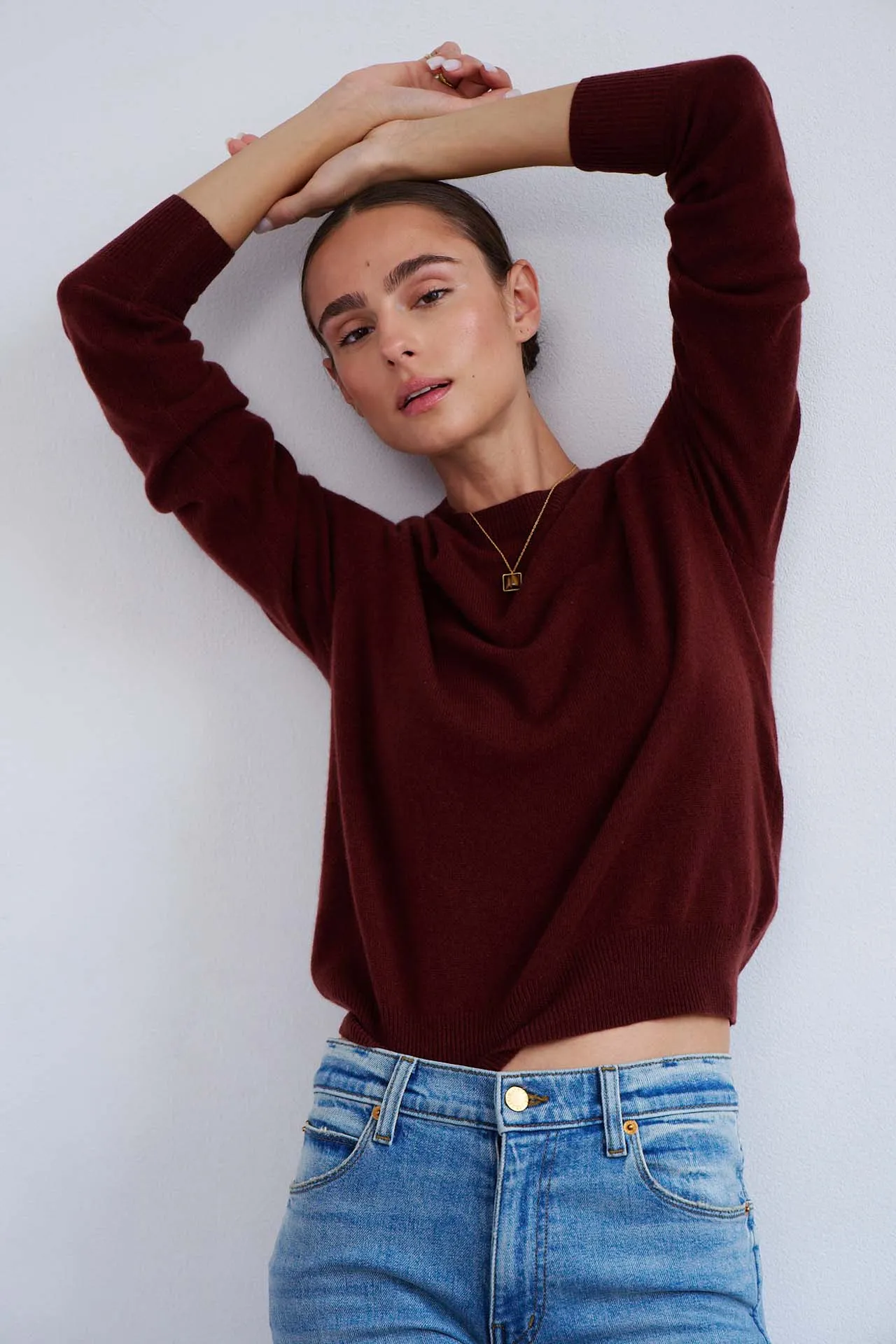 The Cashmere Crew in Raisin sold by Jamie Haller product image thumbnail 2