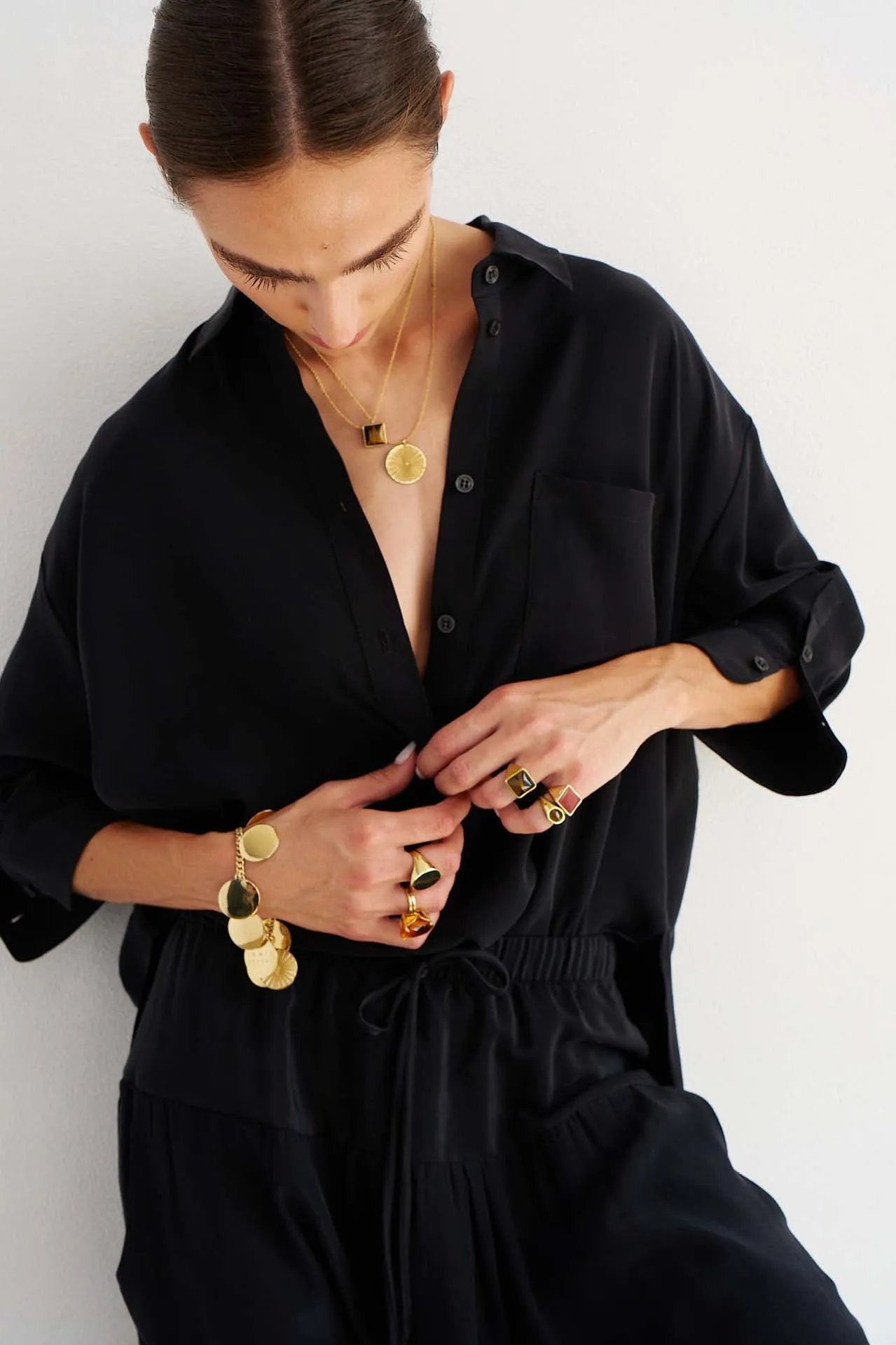 The Popover Silk in Black sold by Jamie Haller product image thumbnail 2