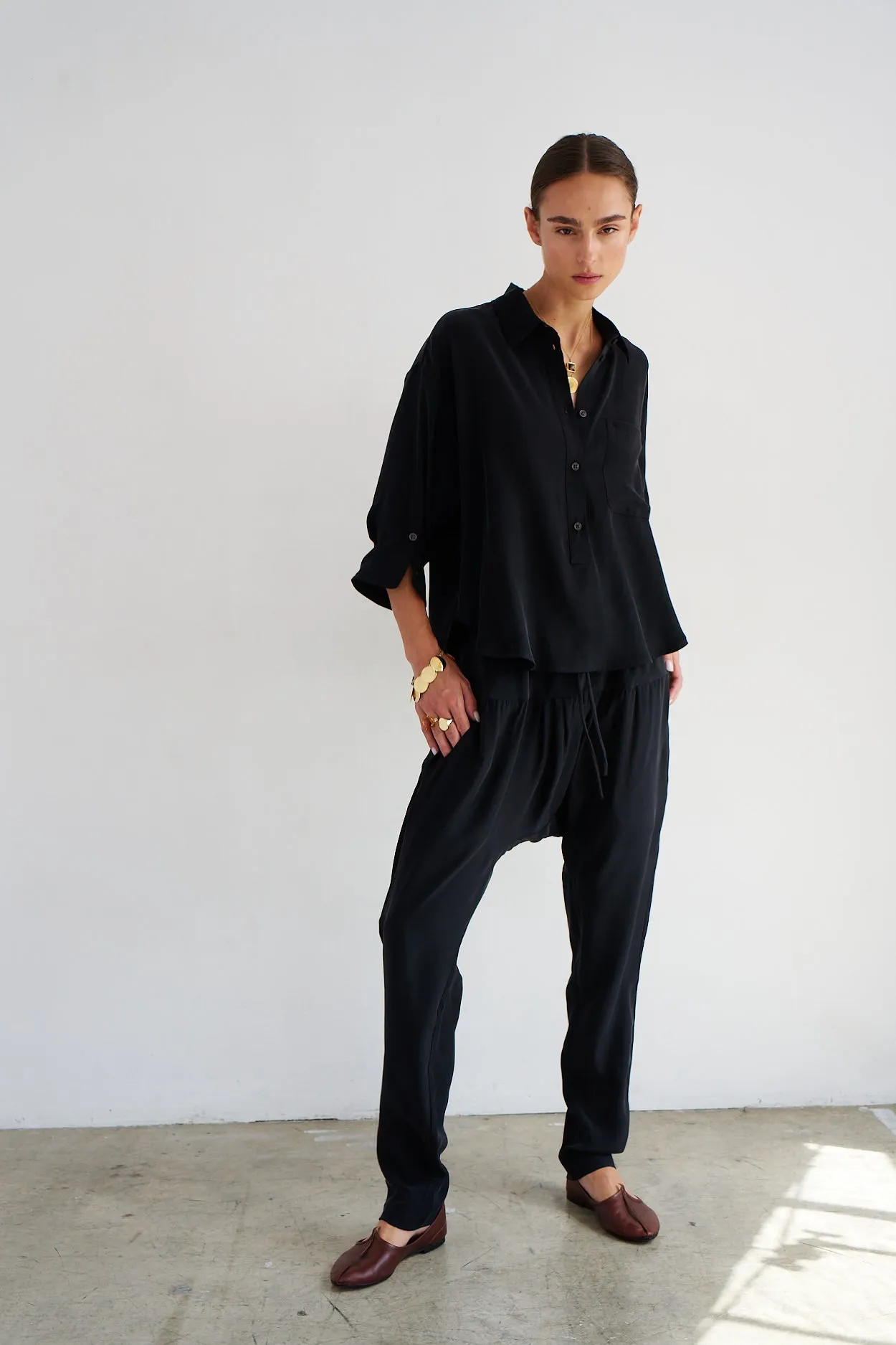 The Popover Silk in Black sold by Jamie Haller product image thumbnail 4