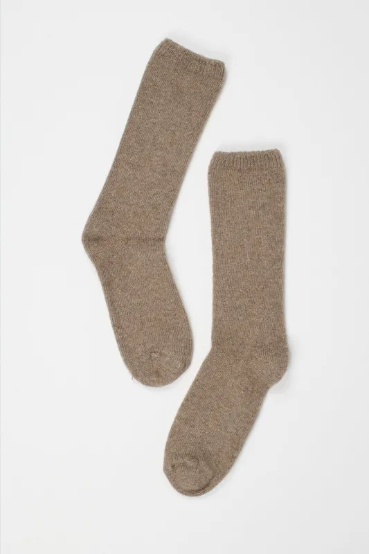 Solid Crew Socks in Mushroom sold by Jamie Haller