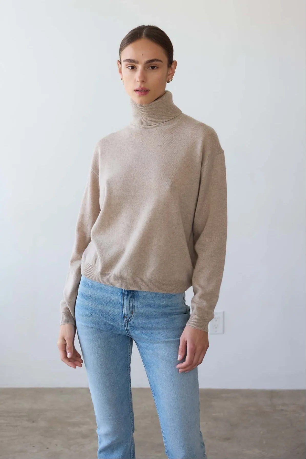 The Primm Sweater in Oatmeal sold by Jamie Haller