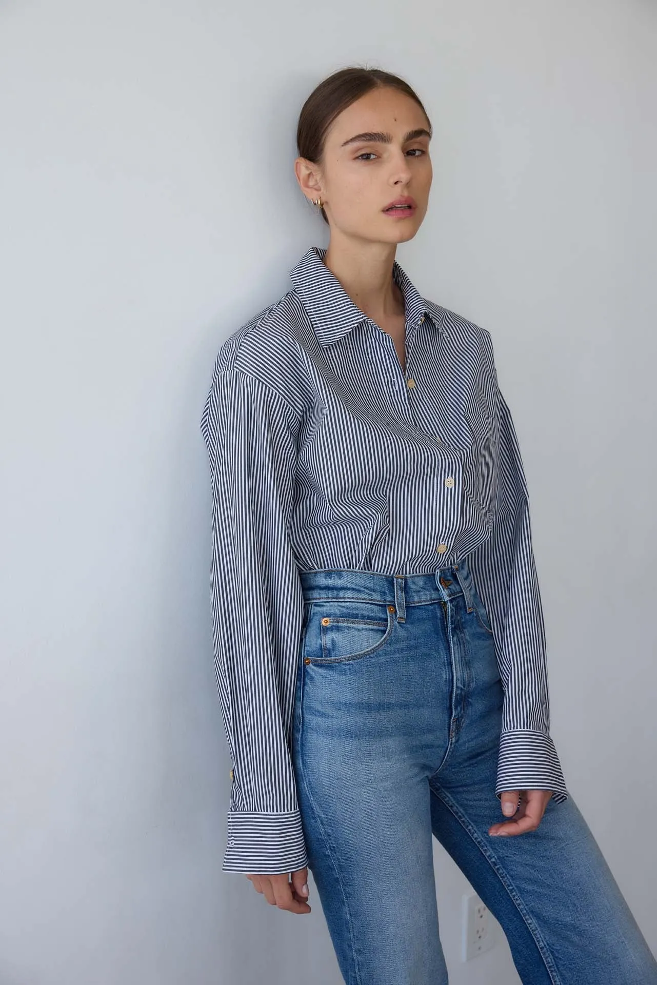 The Weekend Shirt in Black Stripe sold by Jamie Haller product image thumbnail 5