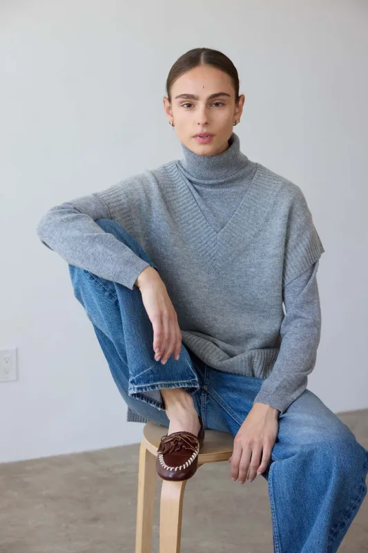 The Sweater Vest in Heather sold by Jamie Haller