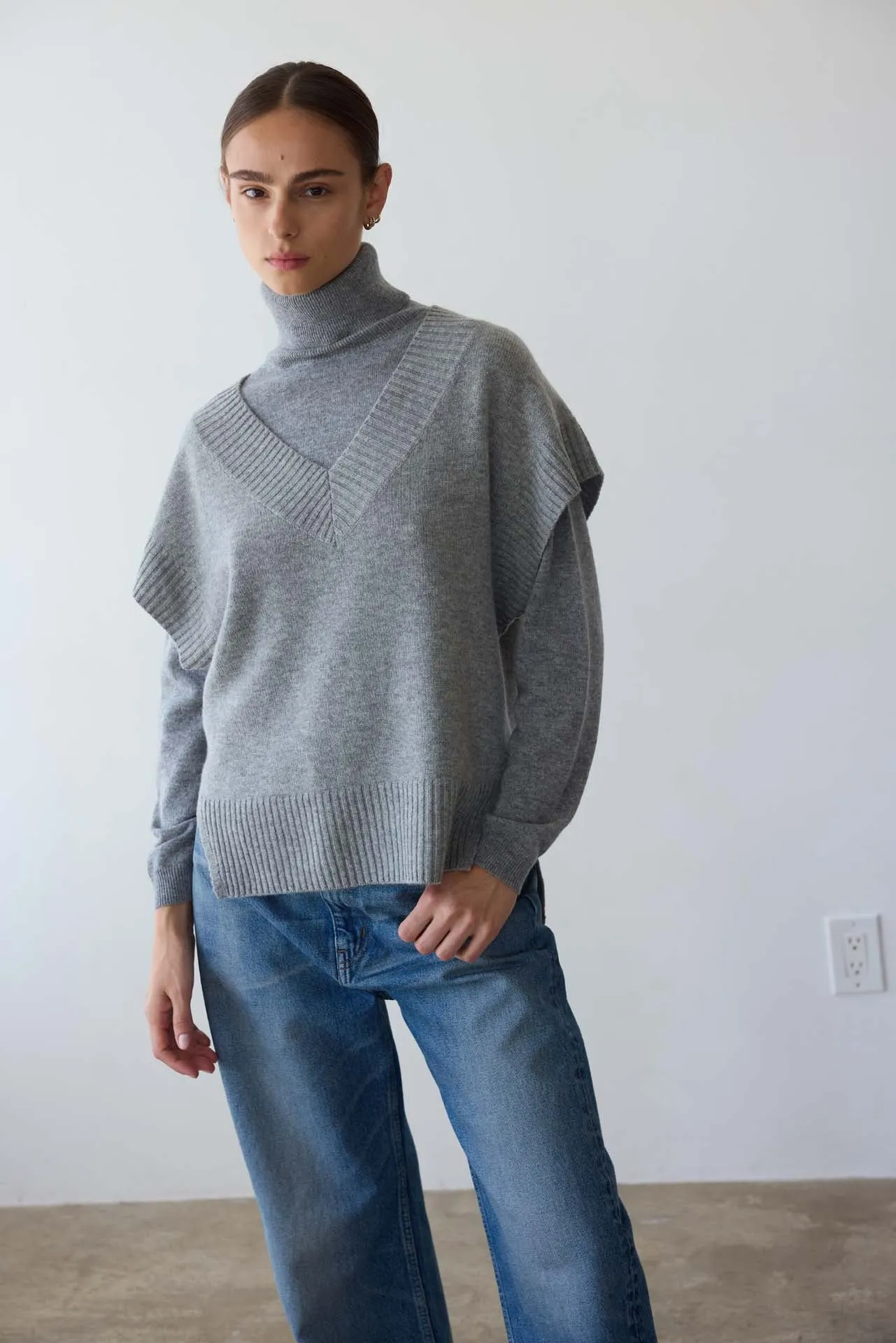 The Sweater Vest in Heather sold by Jamie Haller product image thumbnail 4