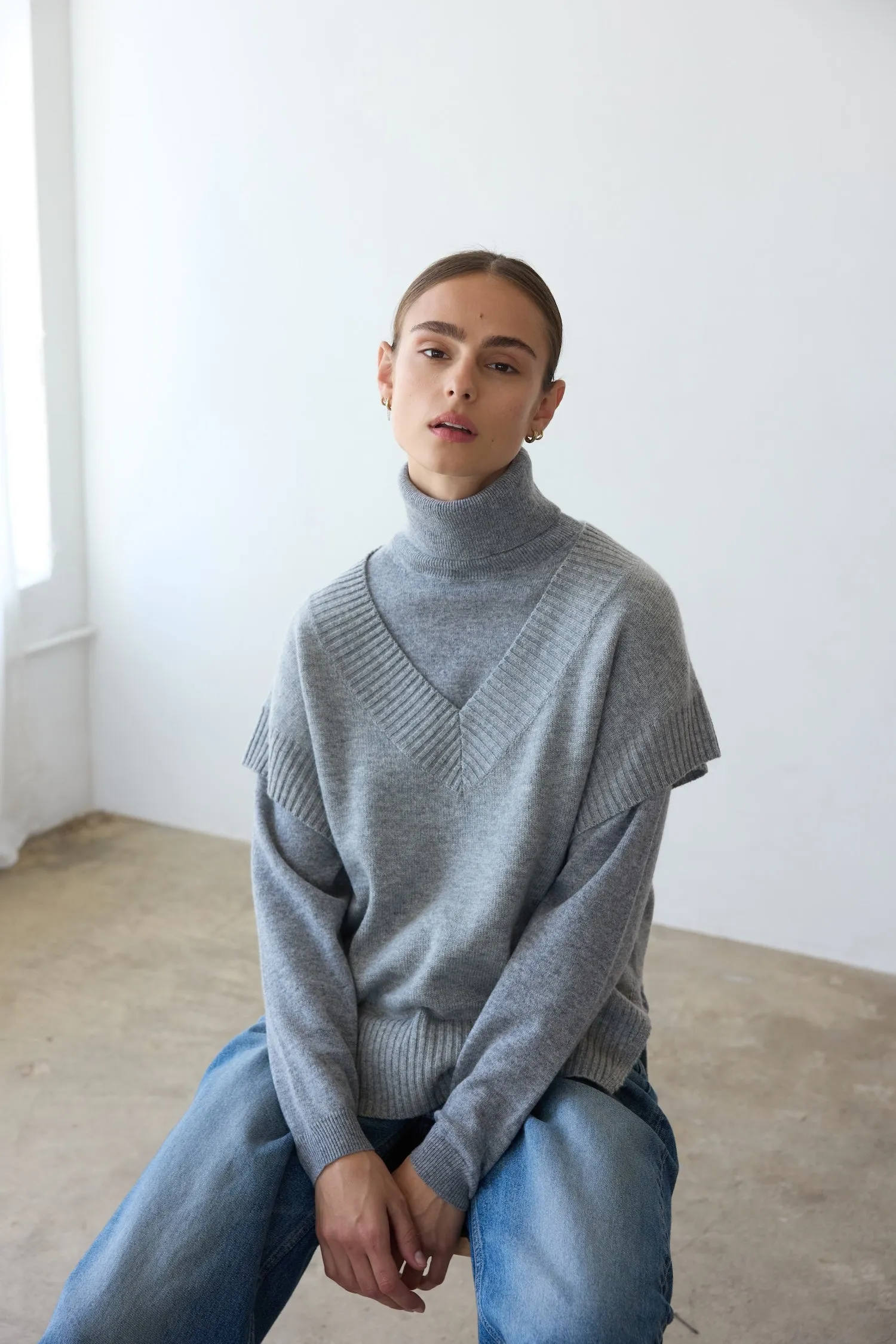 The Sweater Vest in Heather sold by Jamie Haller product image thumbnail 3