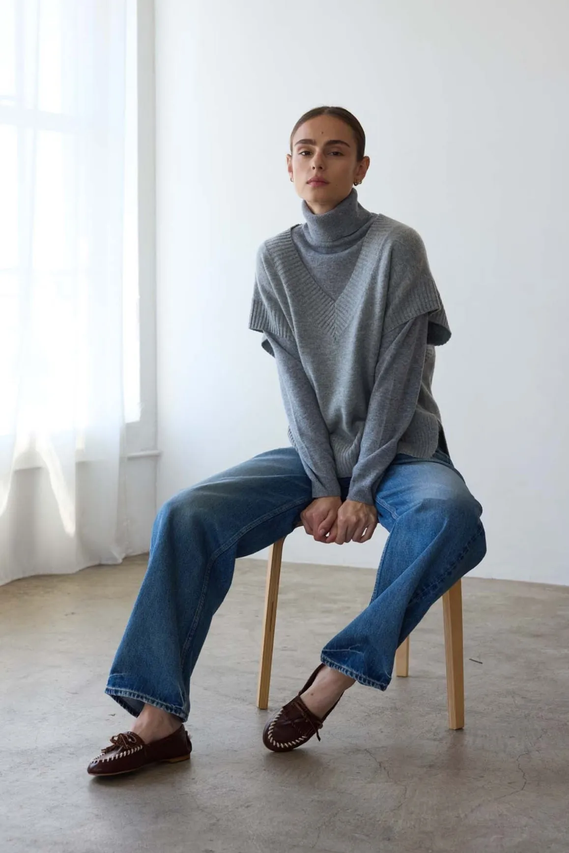 The Sweater Vest in Heather sold by Jamie Haller product image thumbnail 5