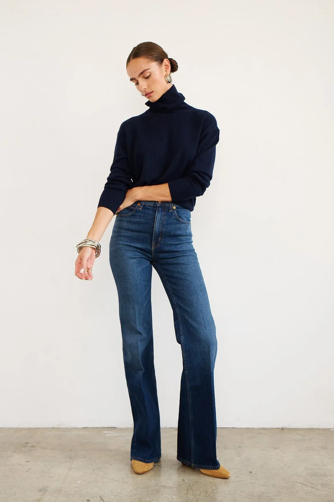 The Crease Jean in Distressed Dark sold by Jamie Haller product image thumbnail 2