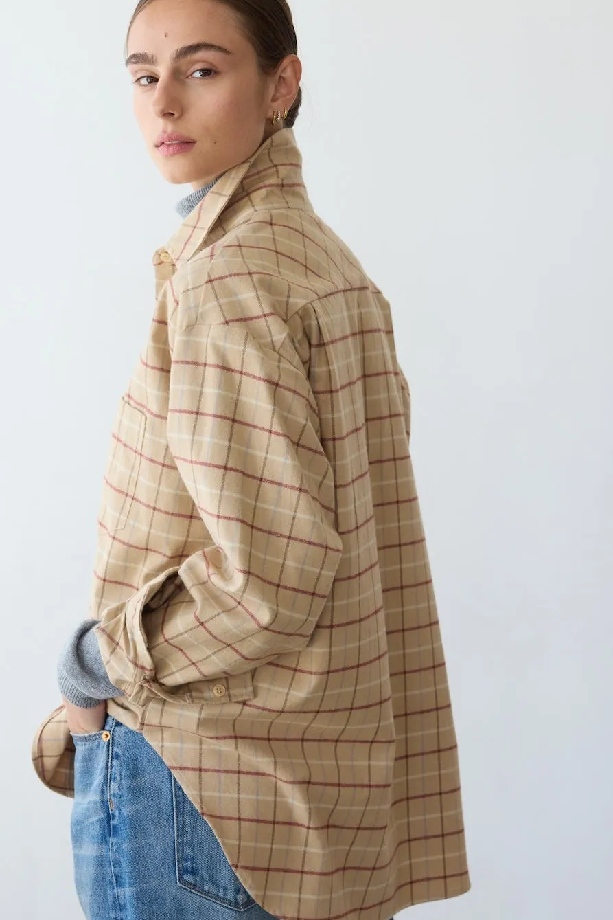 The Weekend Shirt in Honey Plaid sold by Jamie Haller product image thumbnail 3