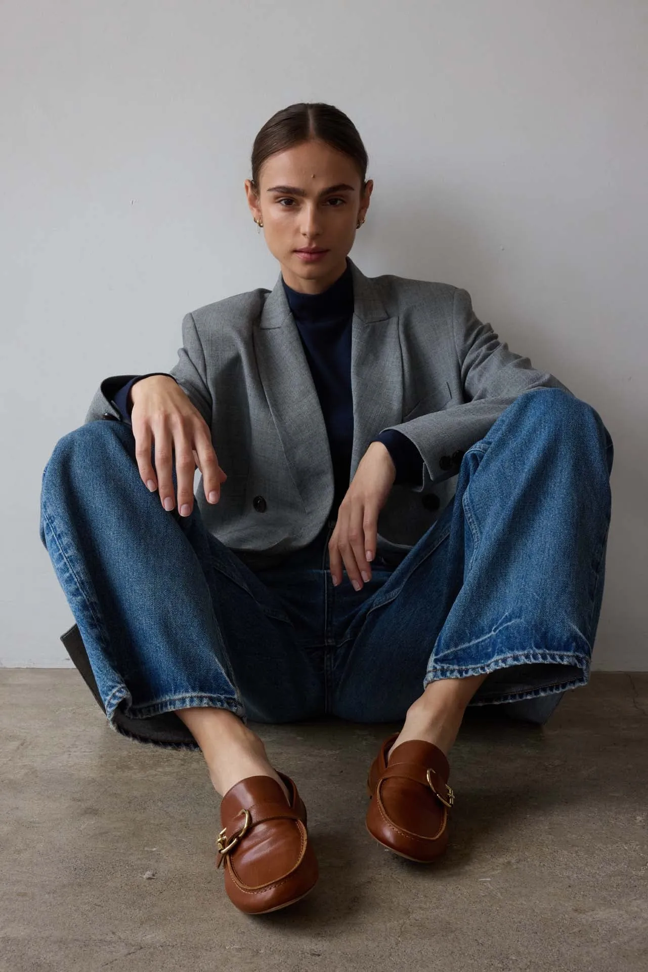 The Buckle Loafer in Brown sold by Jamie Haller product image thumbnail 3