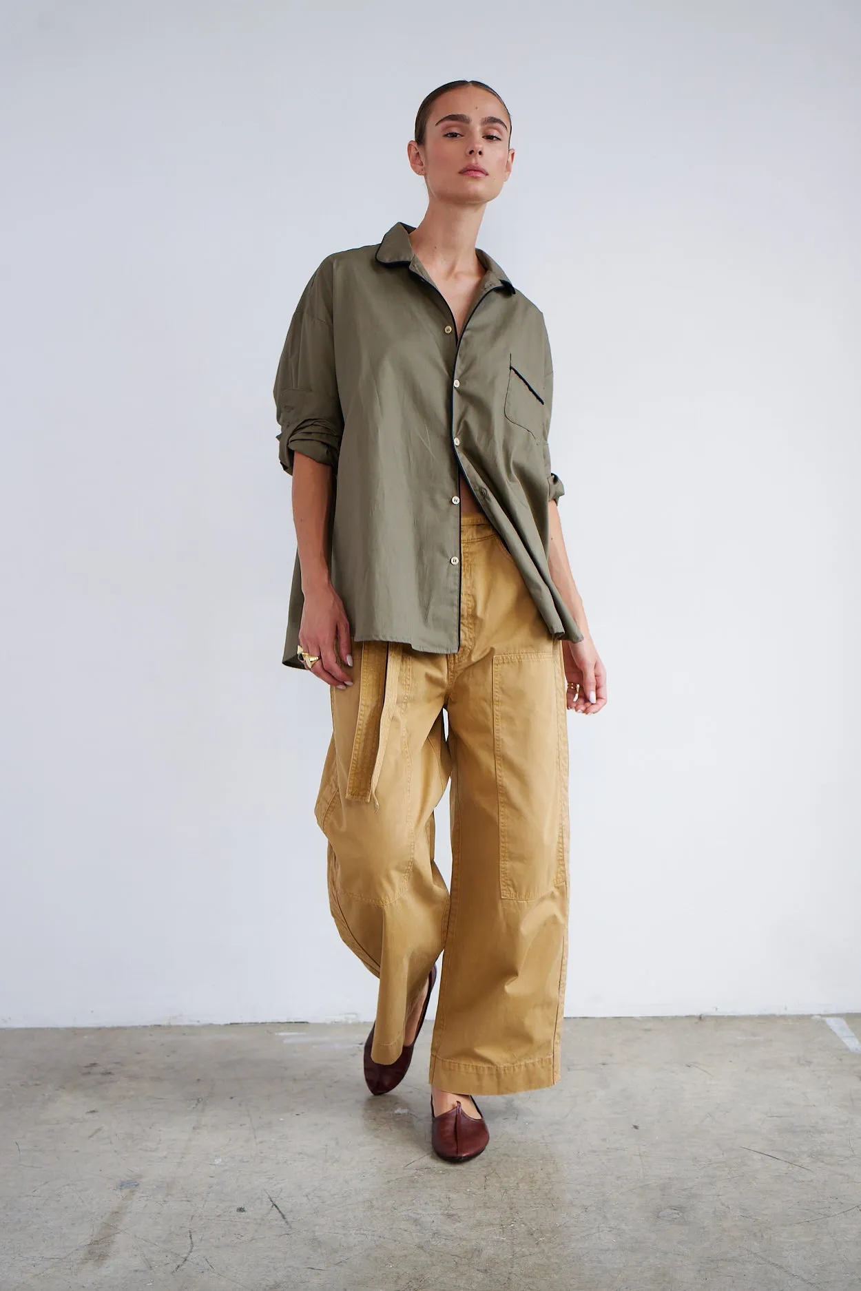 The PJ Shirt in Taupe sold by Jamie Haller product image thumbnail 2