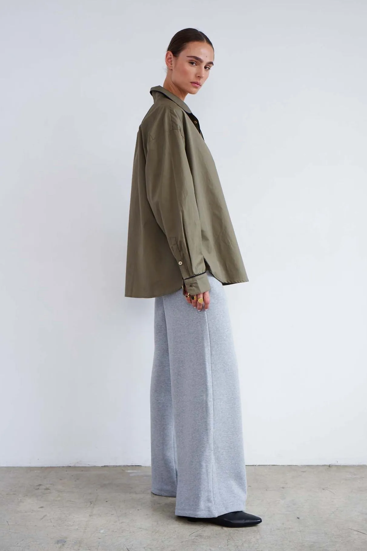 The PJ Shirt in Taupe sold by Jamie Haller product image thumbnail 5