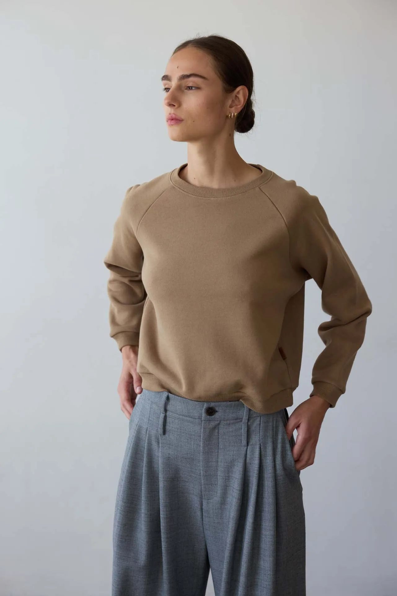 The Daily Sweatshirt in Camel sold by Jamie Haller product image thumbnail 4