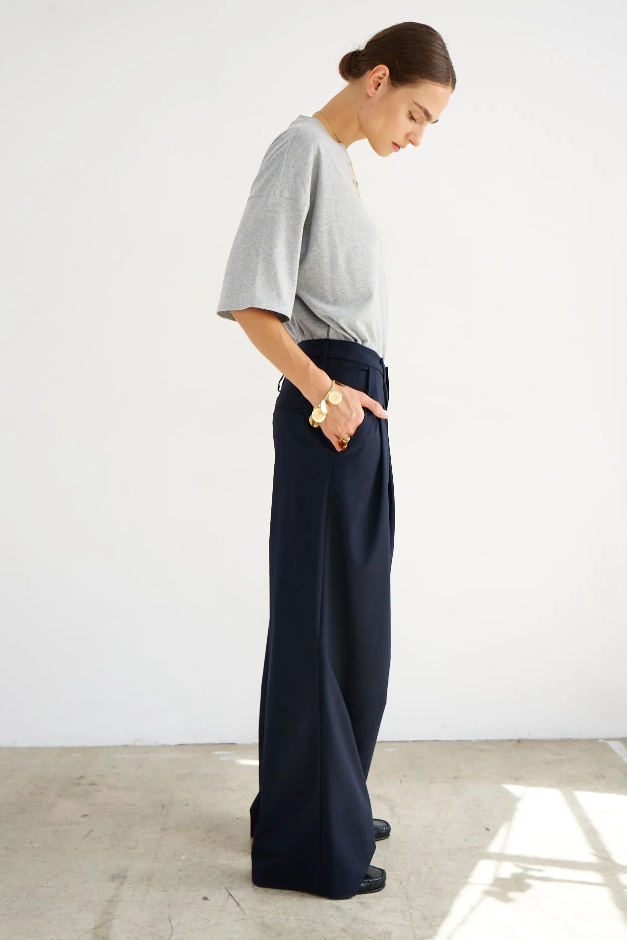 The Boxy Tee in Dark Heather sold by Jamie Haller product image thumbnail 5