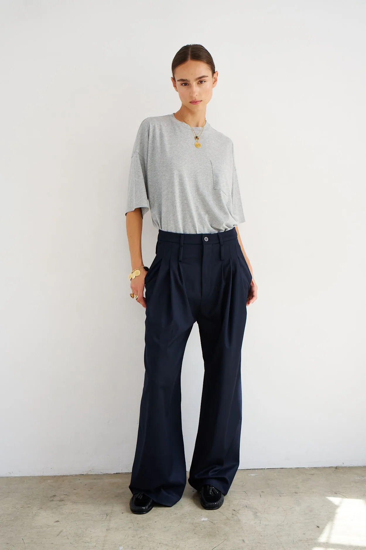 The Boxy Tee in Dark Heather sold by Jamie Haller product image thumbnail 3