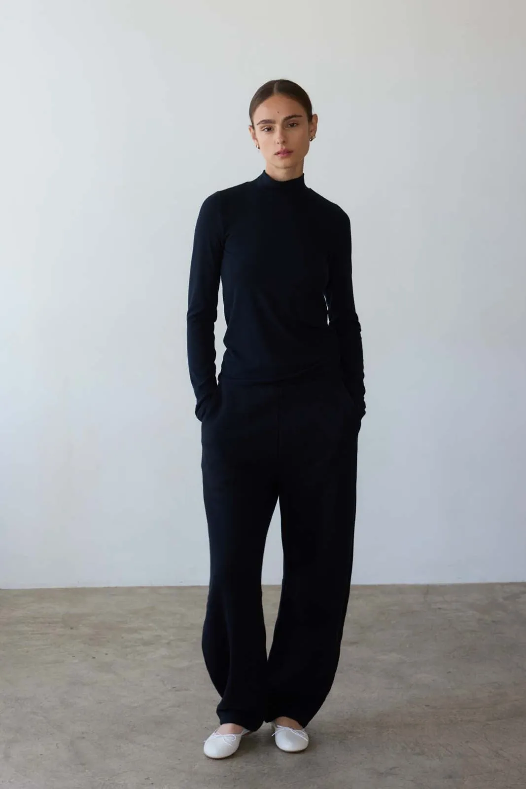 The Mock Neck in Black sold by Jamie Haller product image thumbnail 2