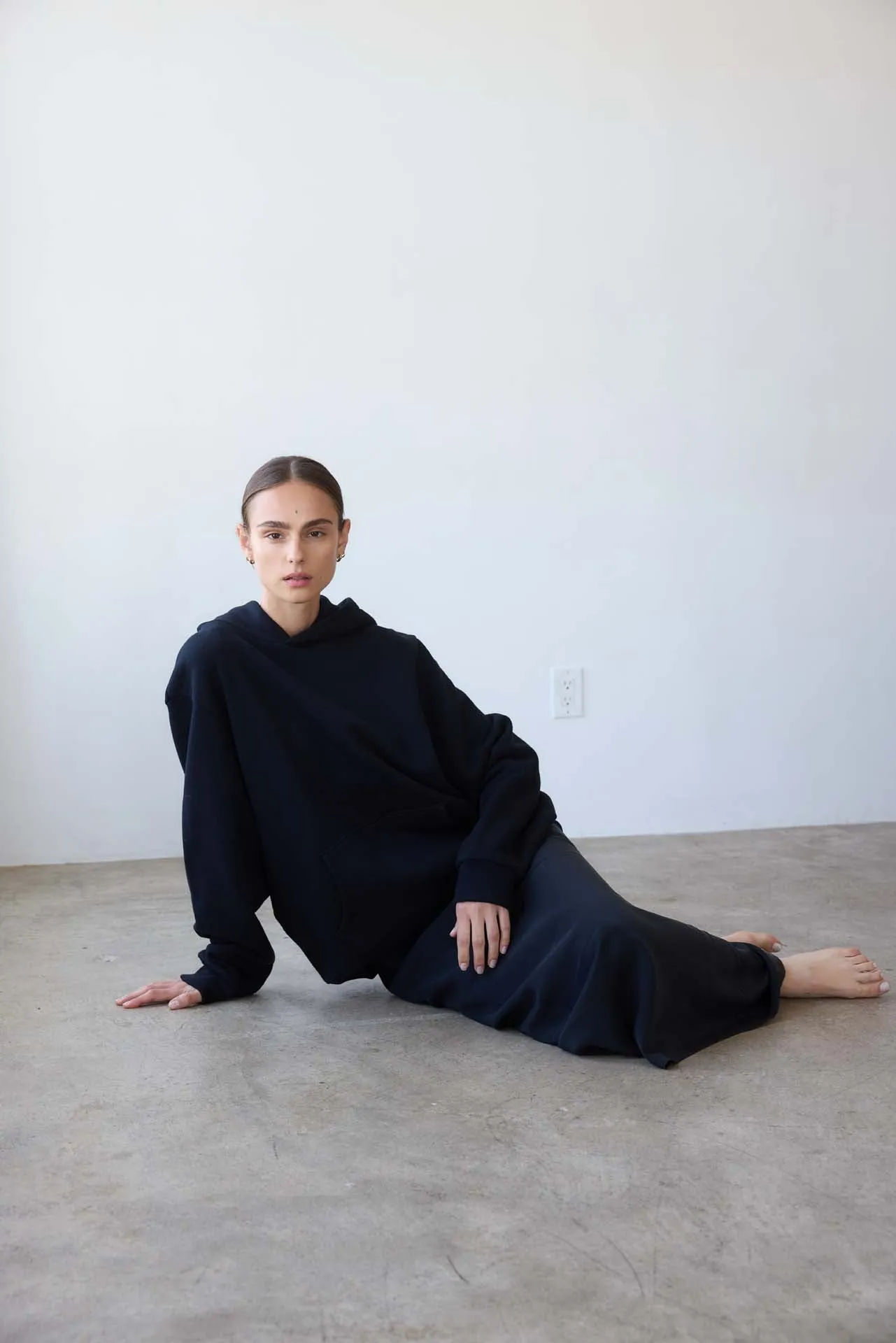 The Pullover Hoodie in Black sold by Jamie Haller product image thumbnail 3