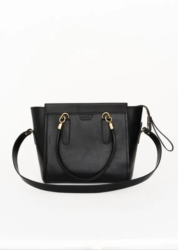 The Ring Tote in Black made by Jamie Haller