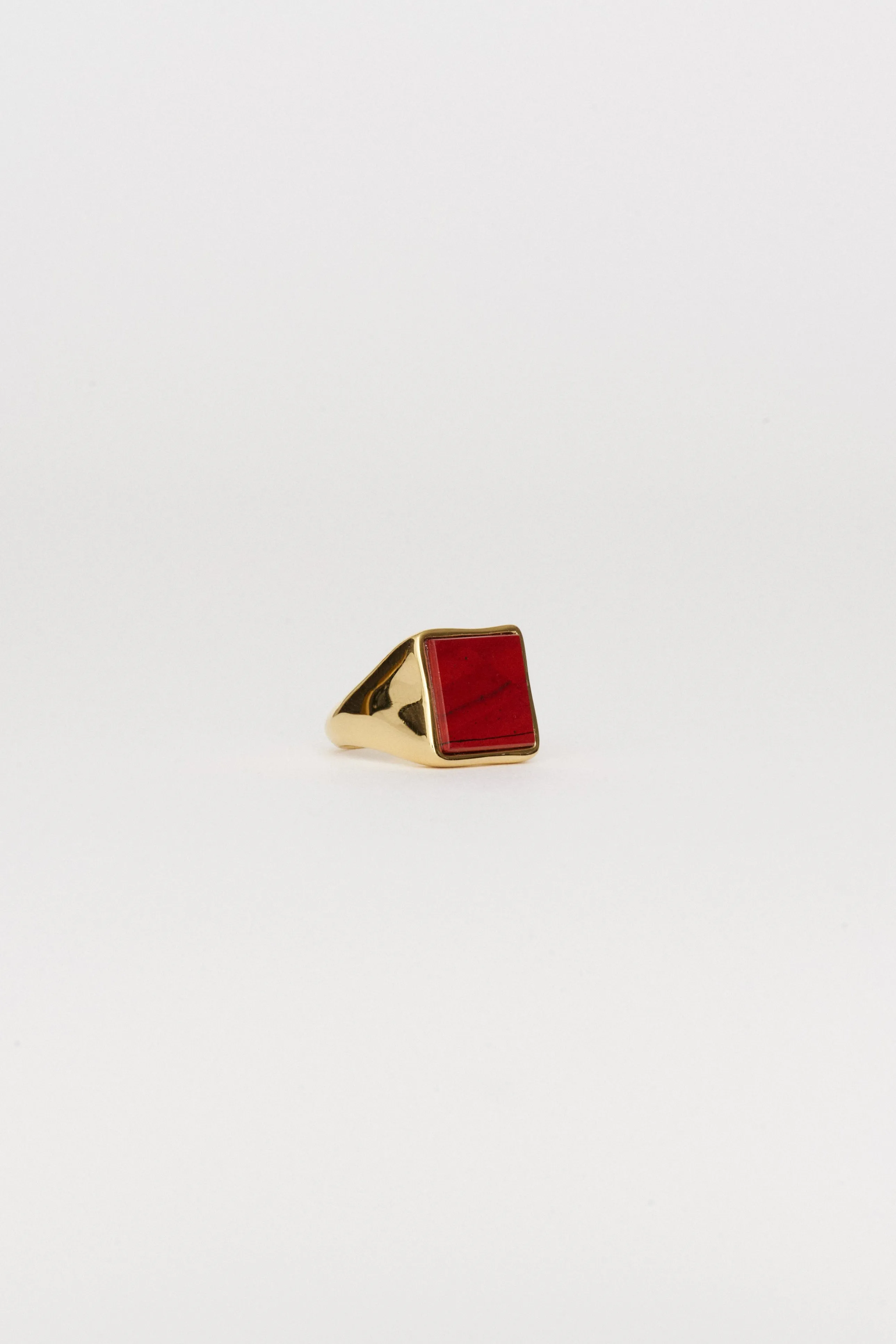 The Nina Flat Signet Ring in Red Jasper sold by Jamie Haller product image thumbnail 3