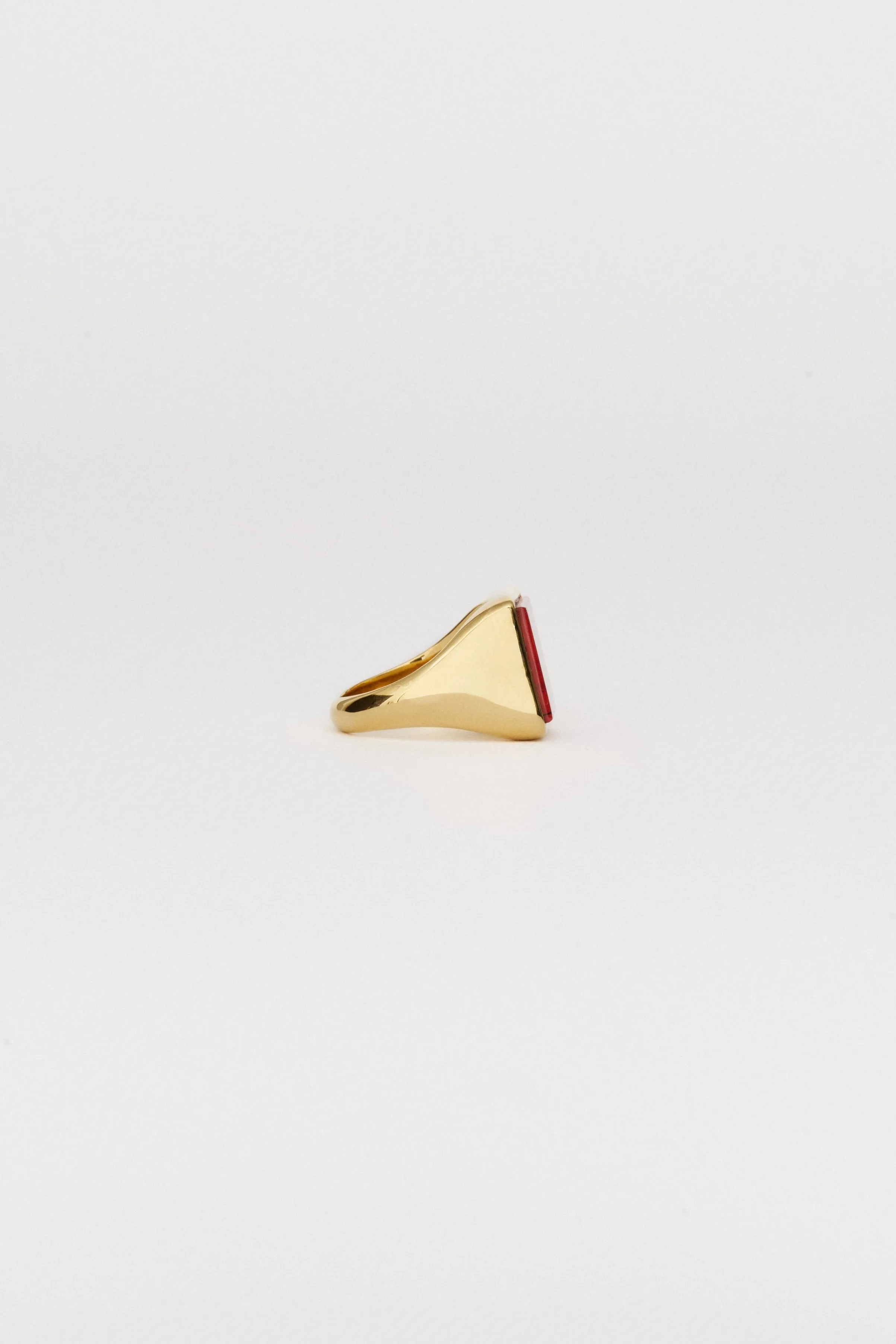 The Nina Flat Signet Ring in Red Jasper sold by Jamie Haller product image thumbnail 5