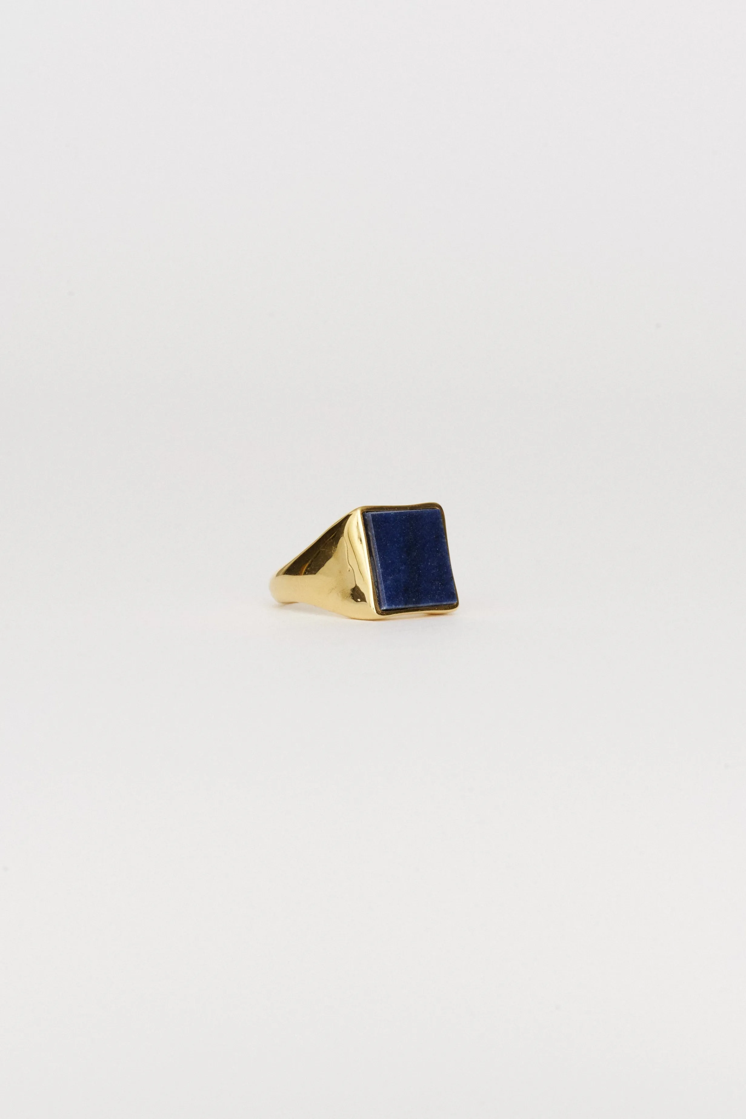 The Nina Flat Signet Ring in Blue Aventurine sold by Jamie Haller product image thumbnail 3