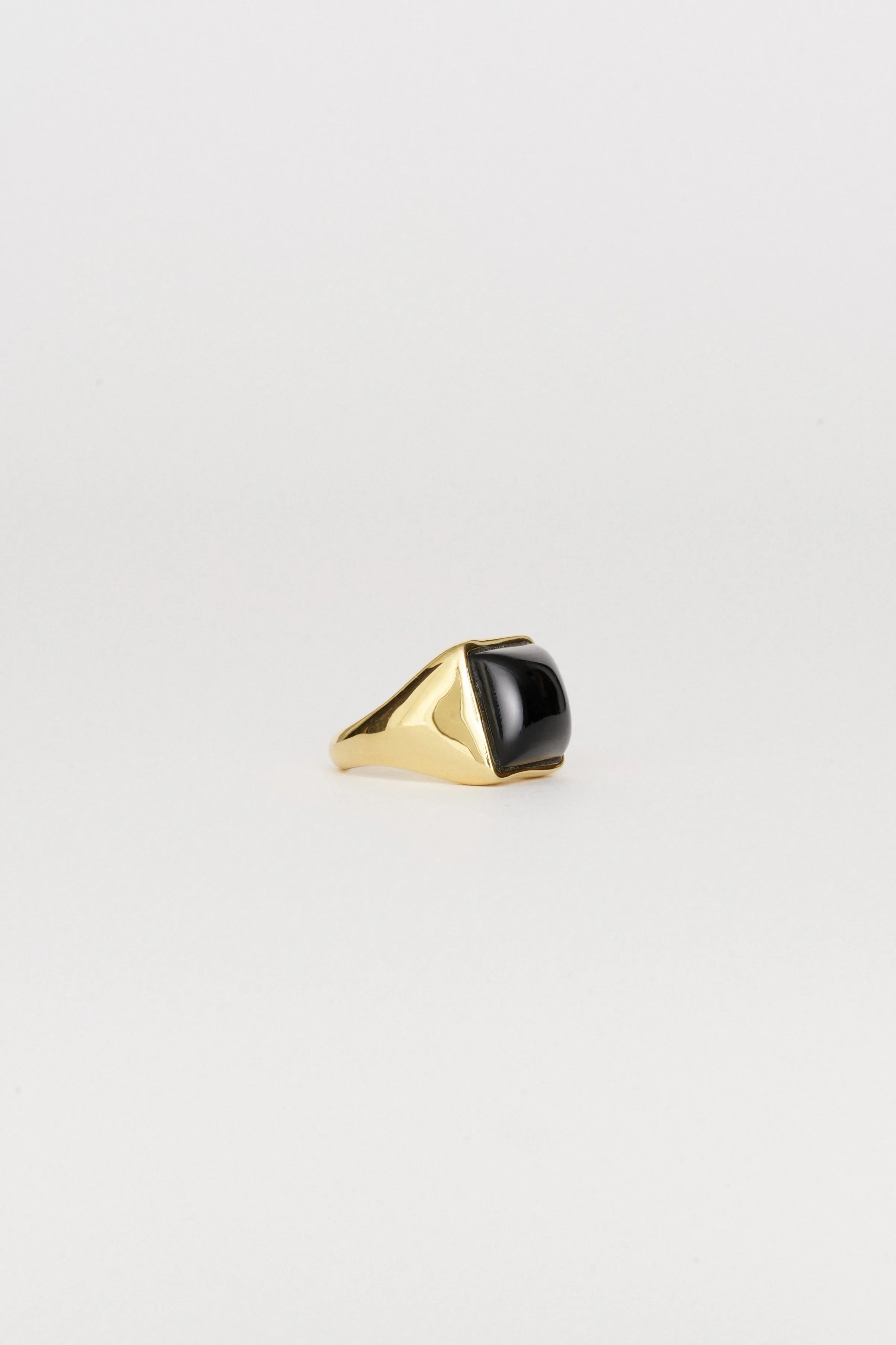 The Luques Square Signet Ring in Onyx sold by Jamie Haller product image thumbnail 3