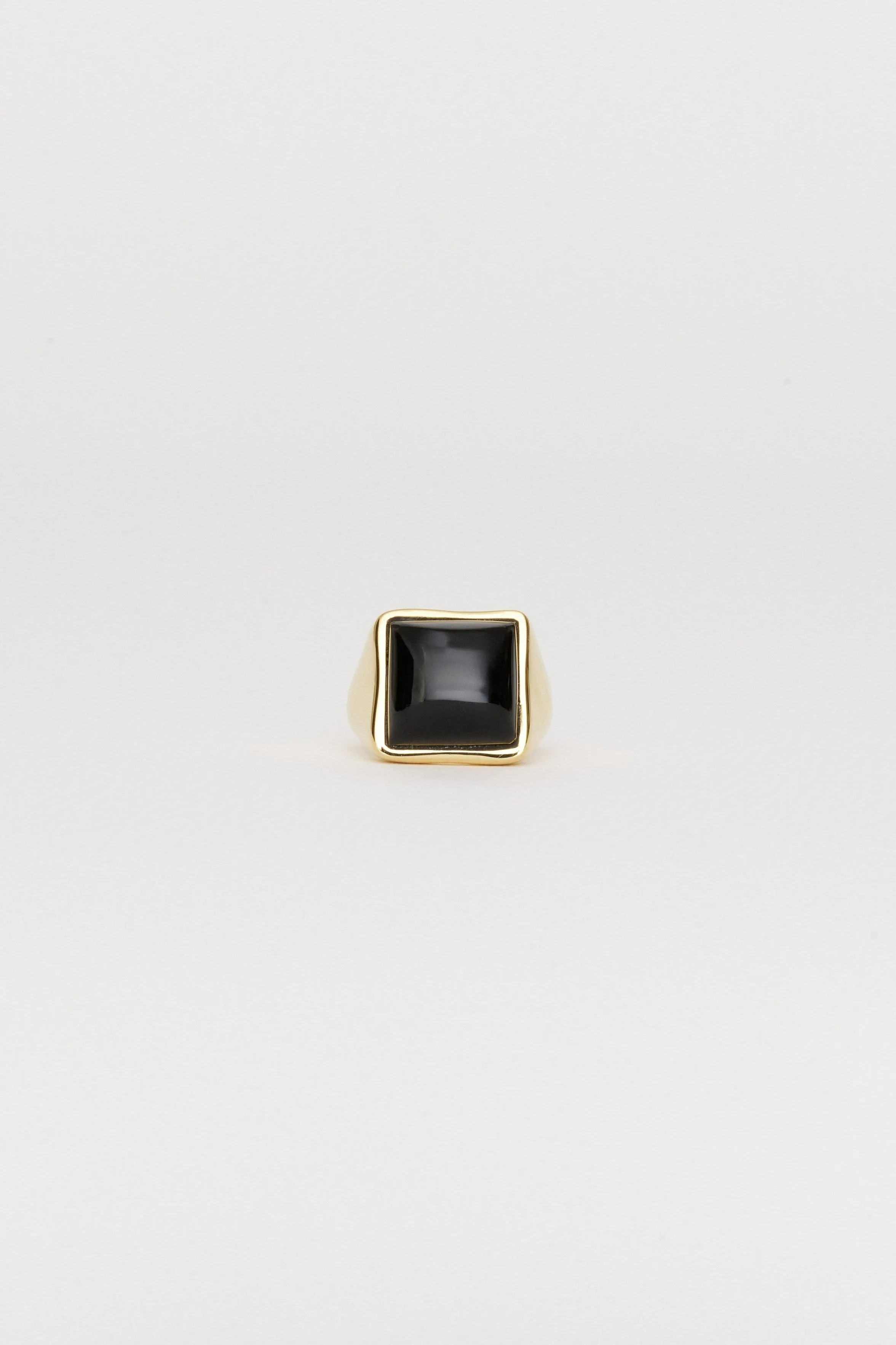 The Luques Square Signet Ring in Onyx sold by Jamie Haller