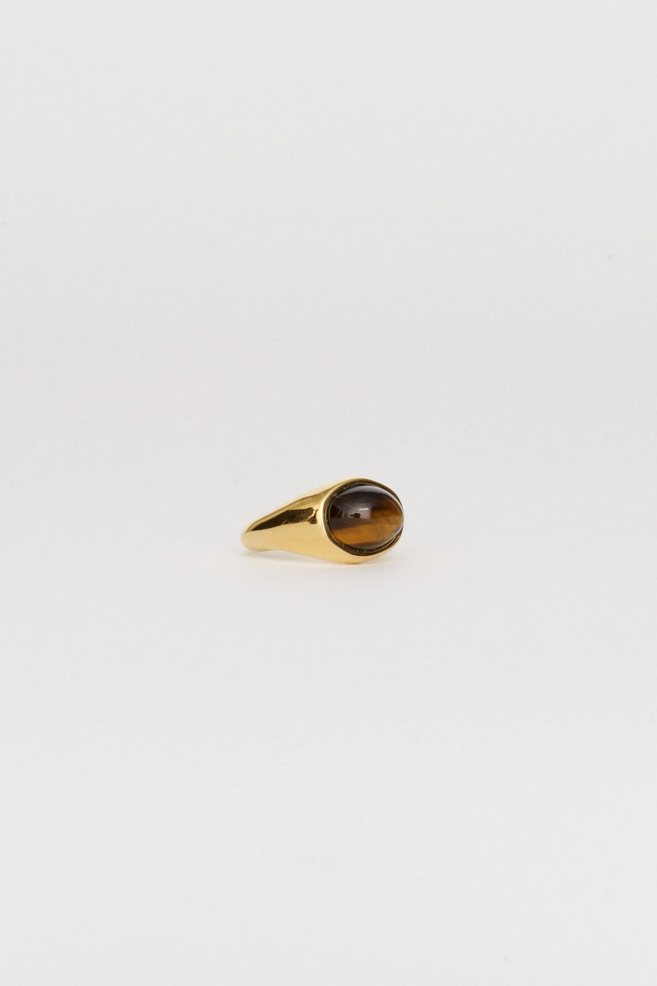 The Francis Oval Signet Ring in Tigers Eye sold by Jamie Haller product image thumbnail 3