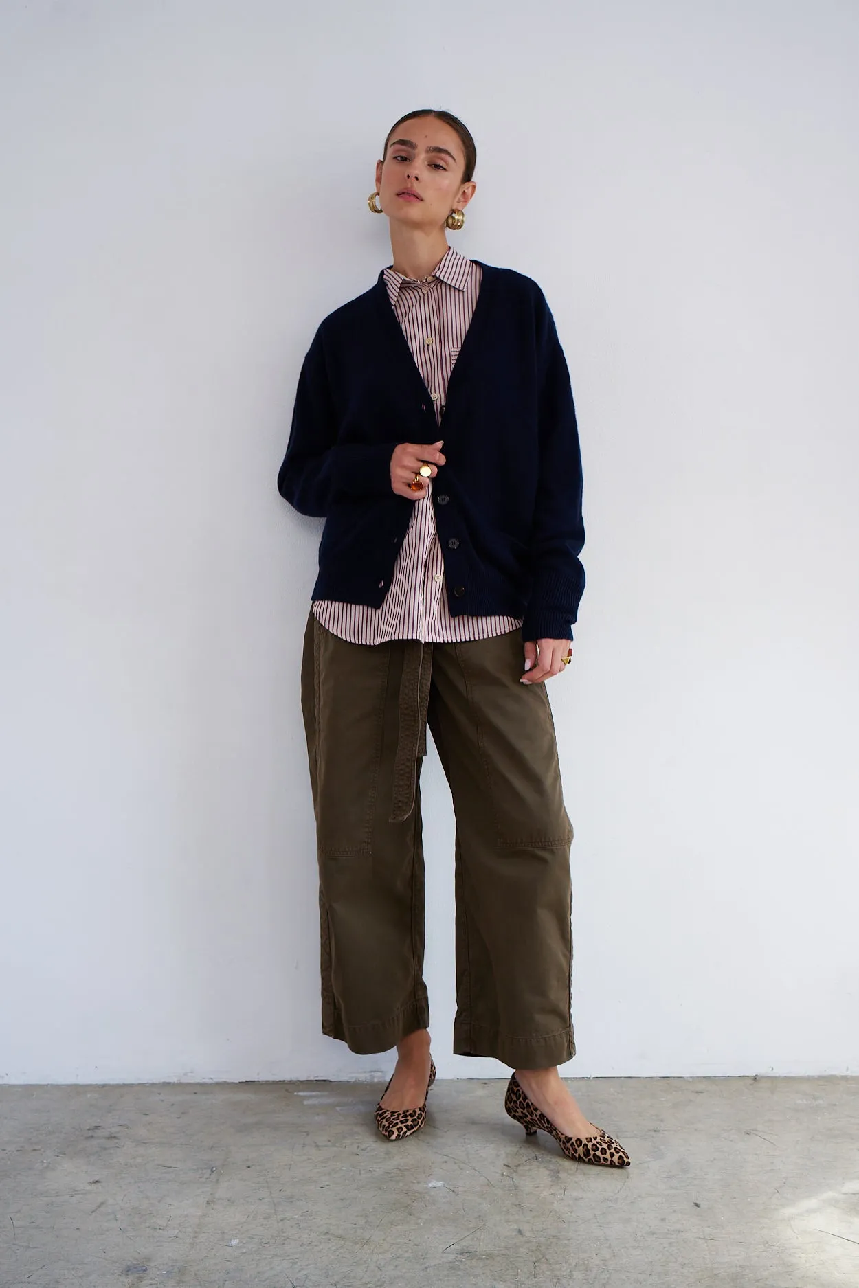 The Welt Pocket Cashmere Cardigan in Navy sold by Jamie Haller product image thumbnail 2