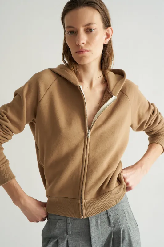 The Bird Hoodie in Camel sold by Jamie Haller