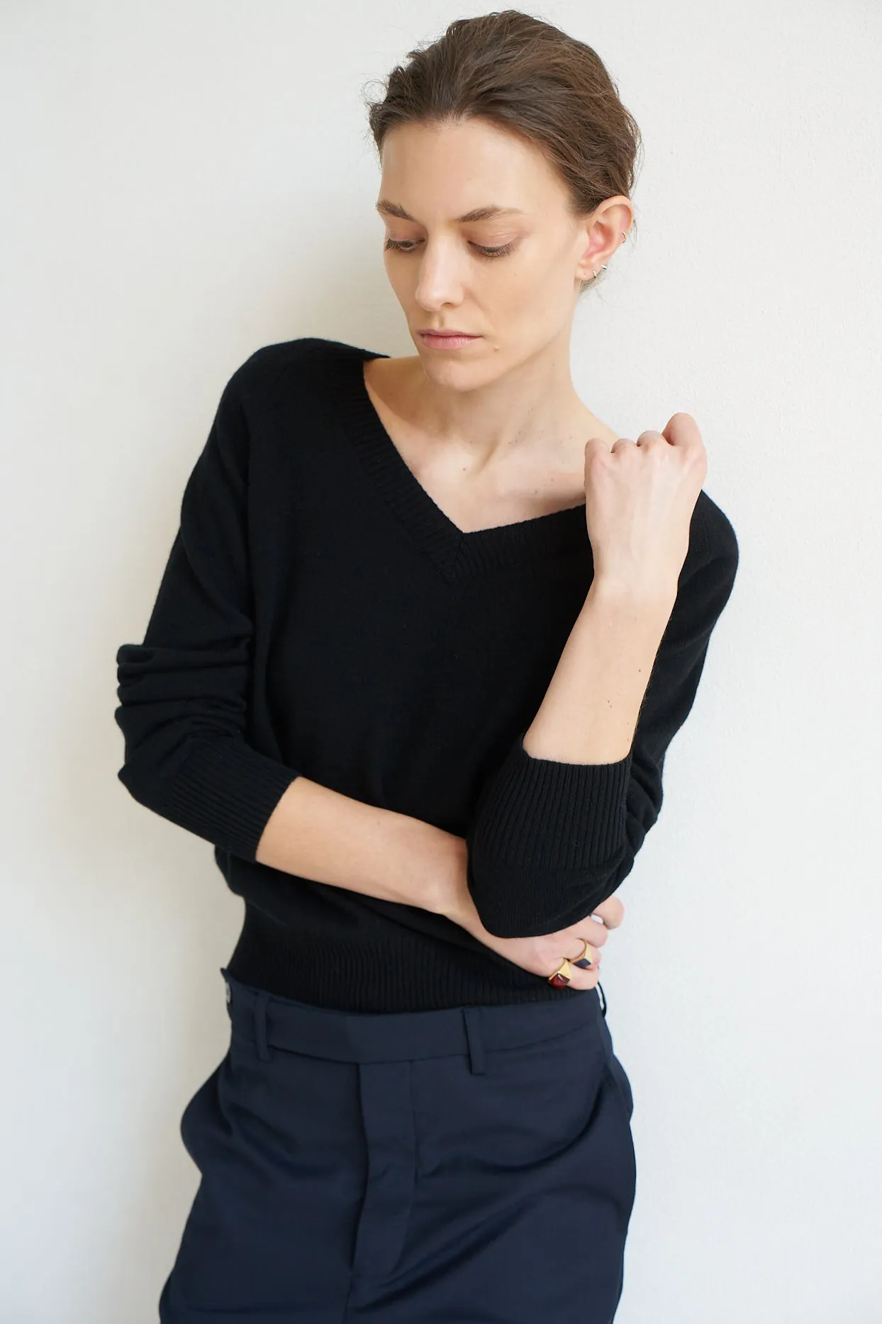 The V Fave Sweater in Black sold by Jamie Haller product image thumbnail 5