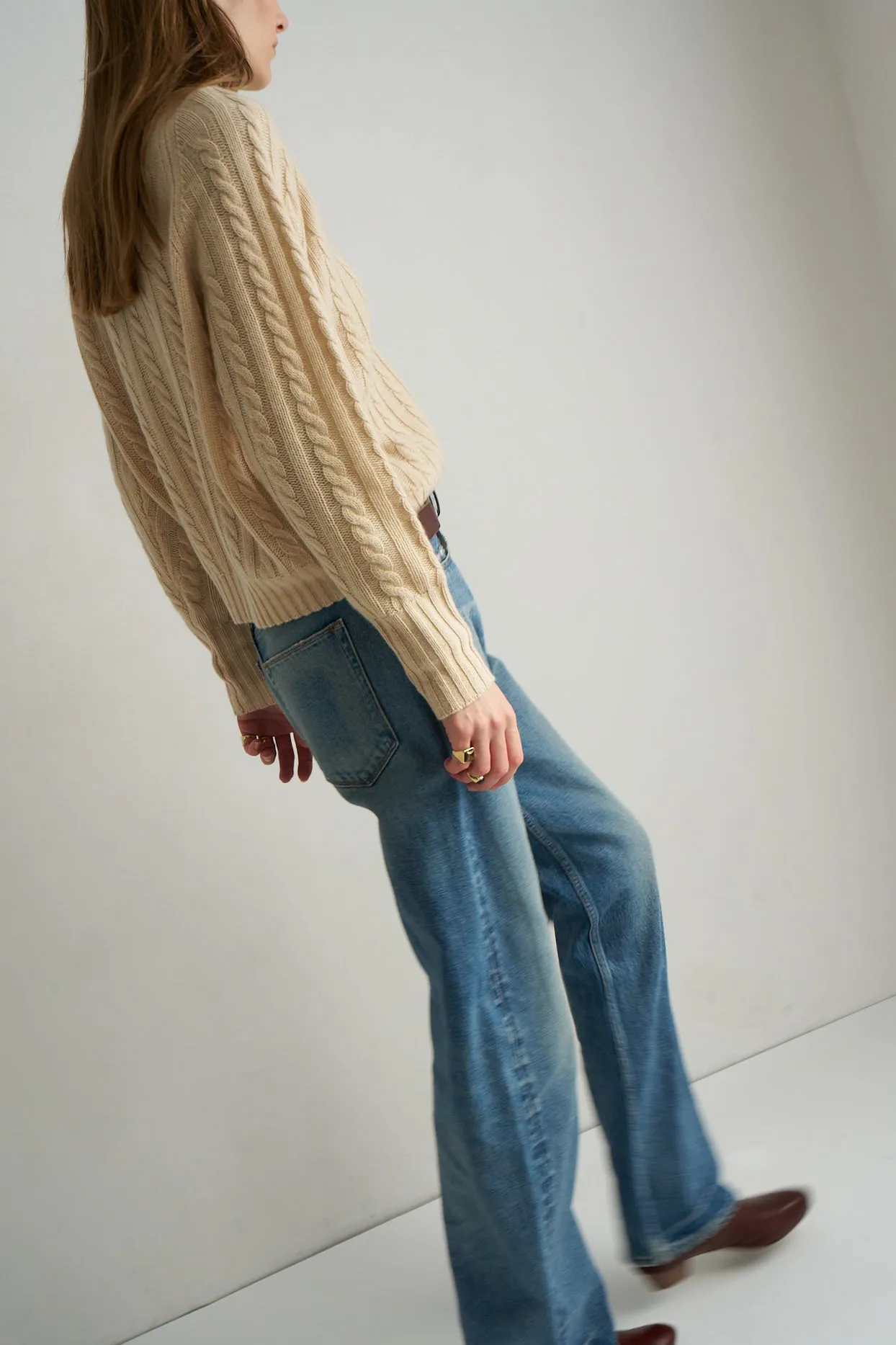 The Cable V Fave in Creme sold by Jamie Haller product image thumbnail 5