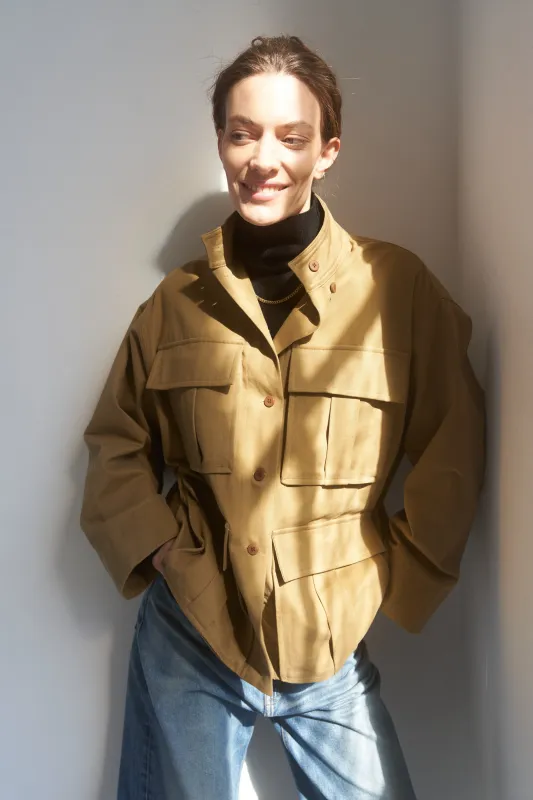 The Stacked Jacket in Chestnut made by Jamie Haller